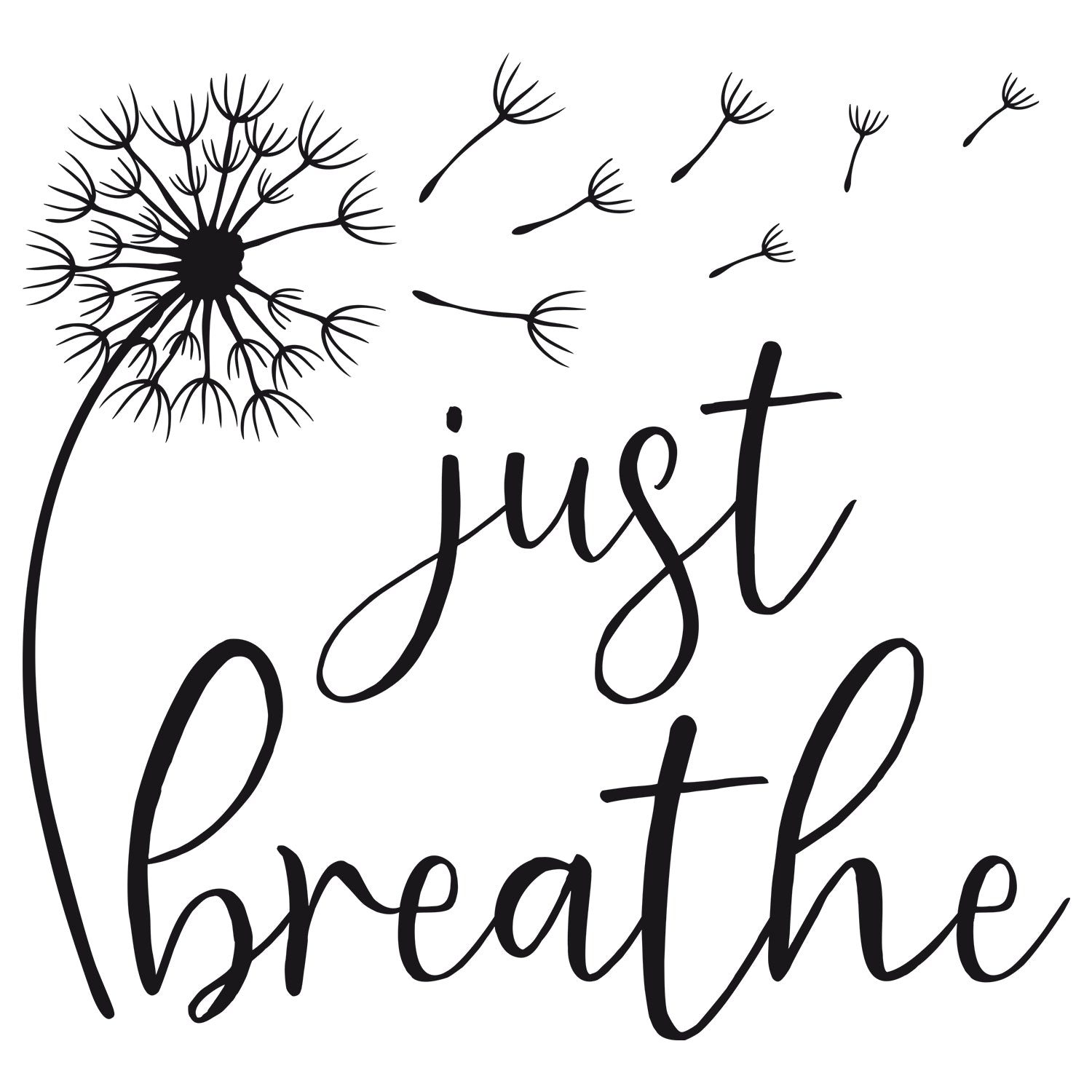 Wandtattoo Pusteblume just breathe
