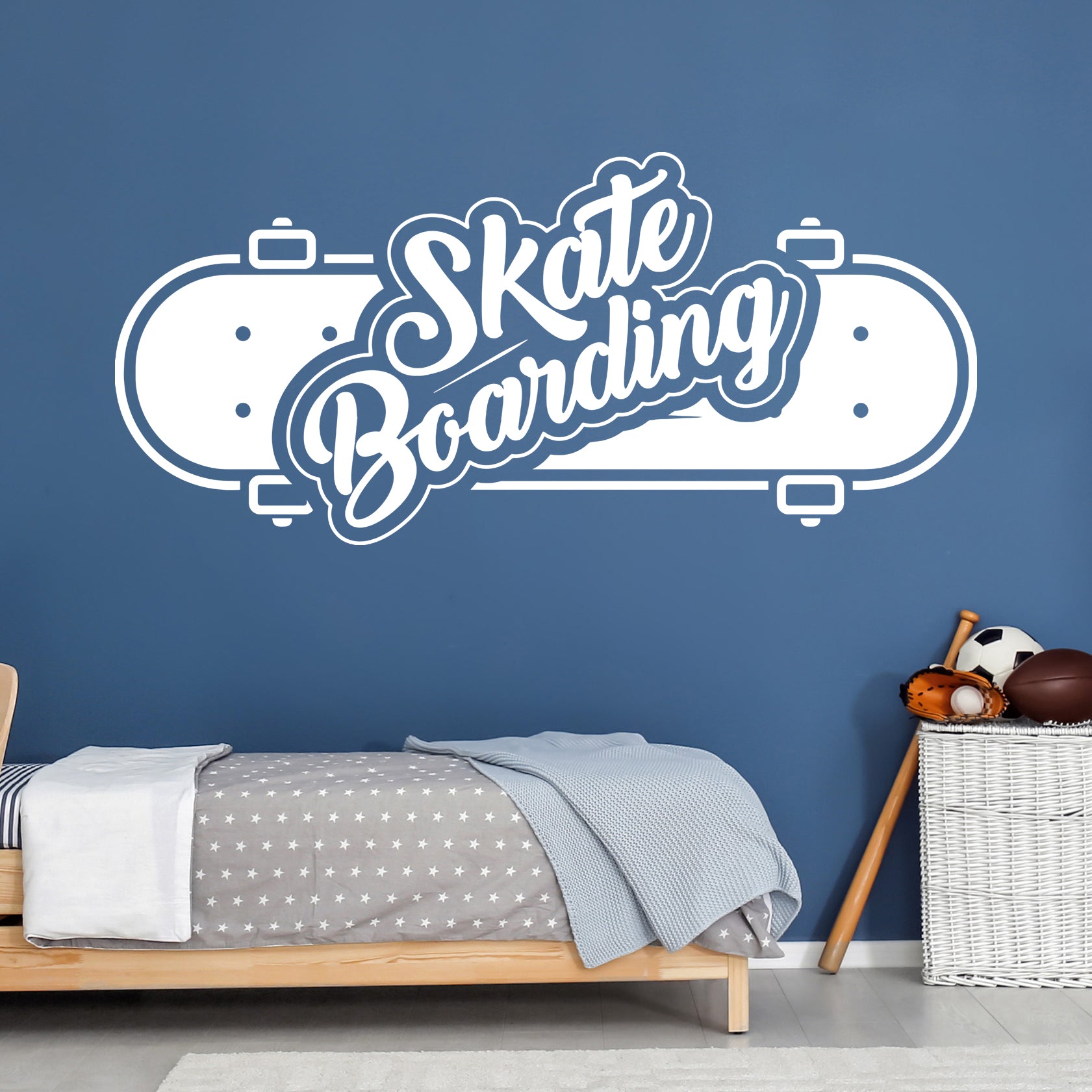 Wandtattoo Skateboarding