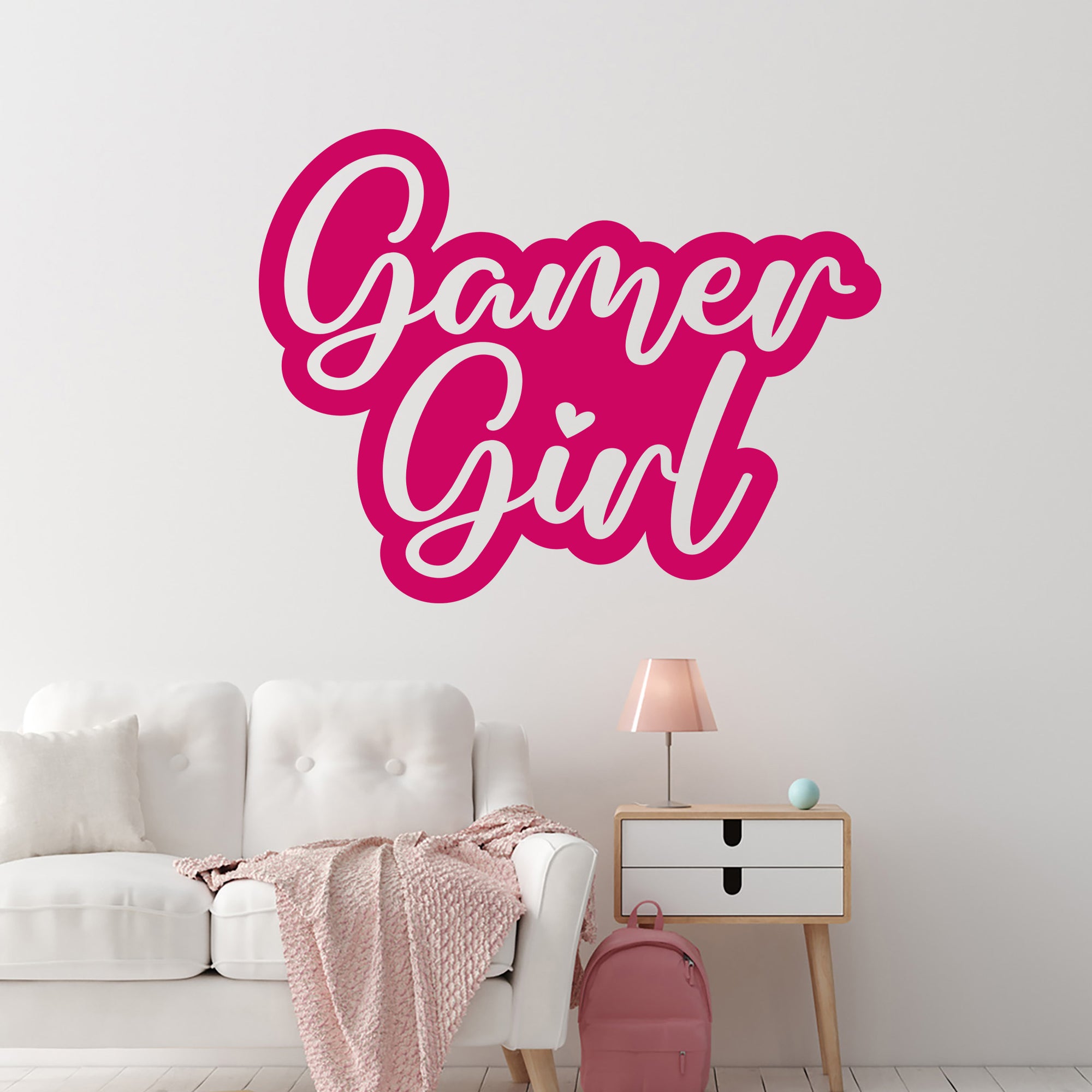 Wandtattoo Gamer Girl