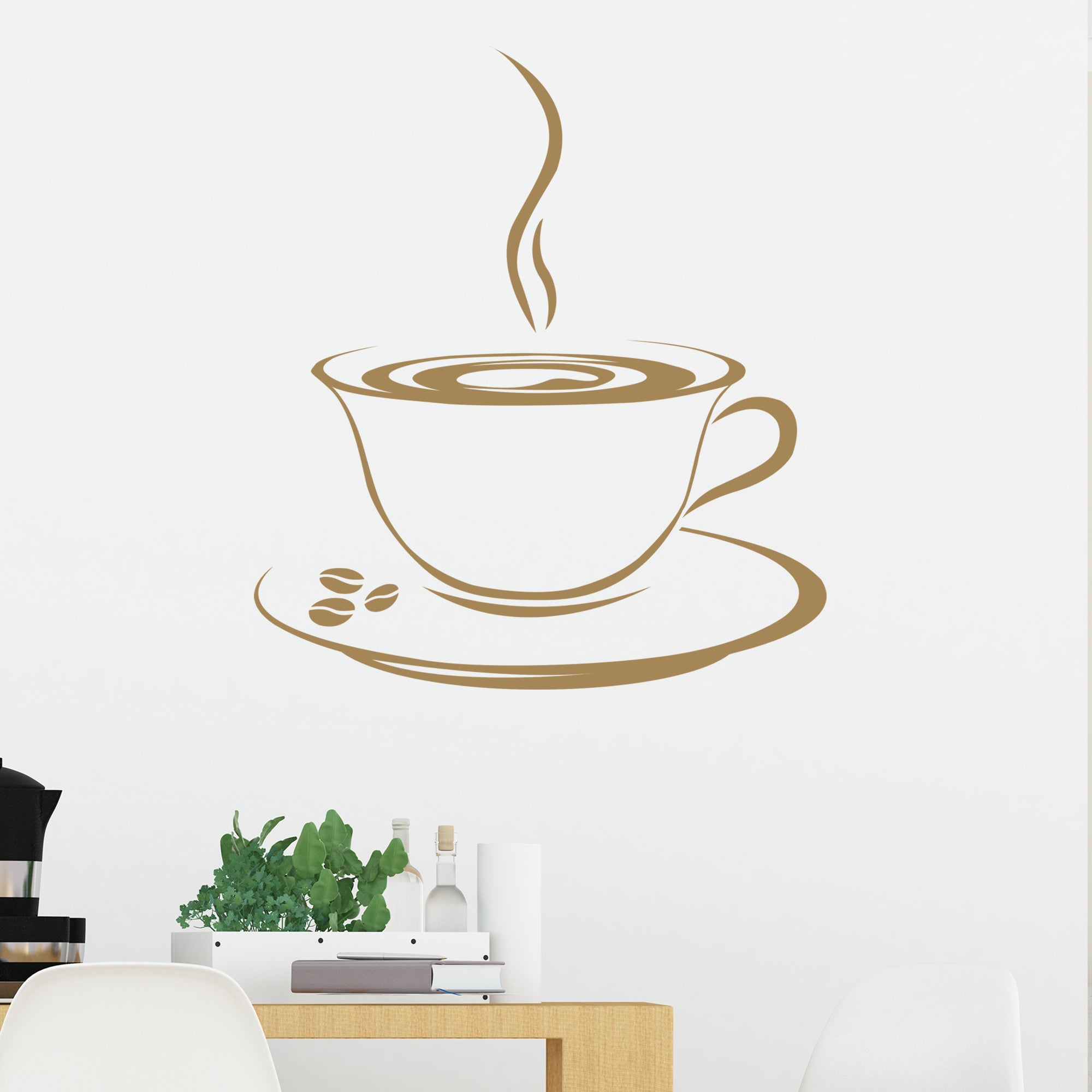 Wandtattoo Kaffeetasse