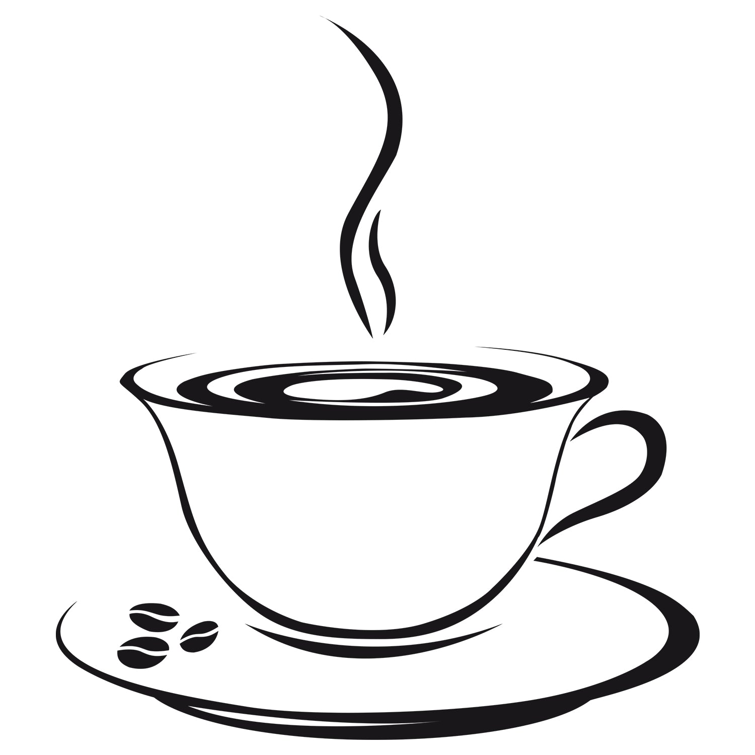 Wandtattoo Kaffeetasse