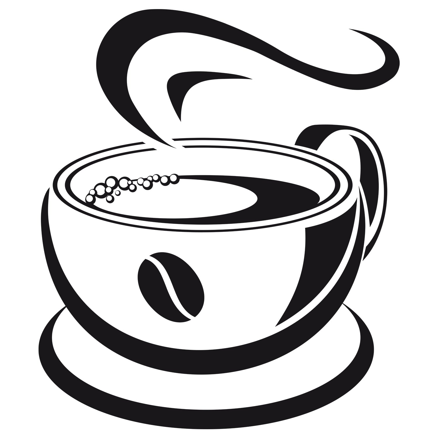 Wandtattoo Kaffeetasse