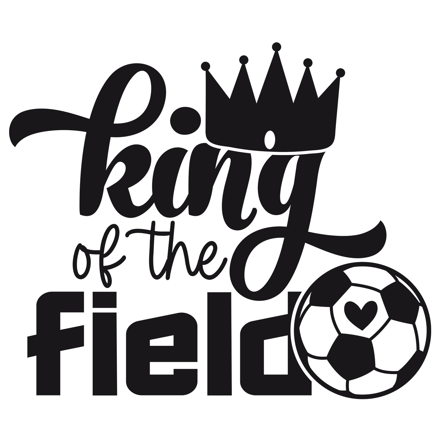 Wandtattoo King of the Field