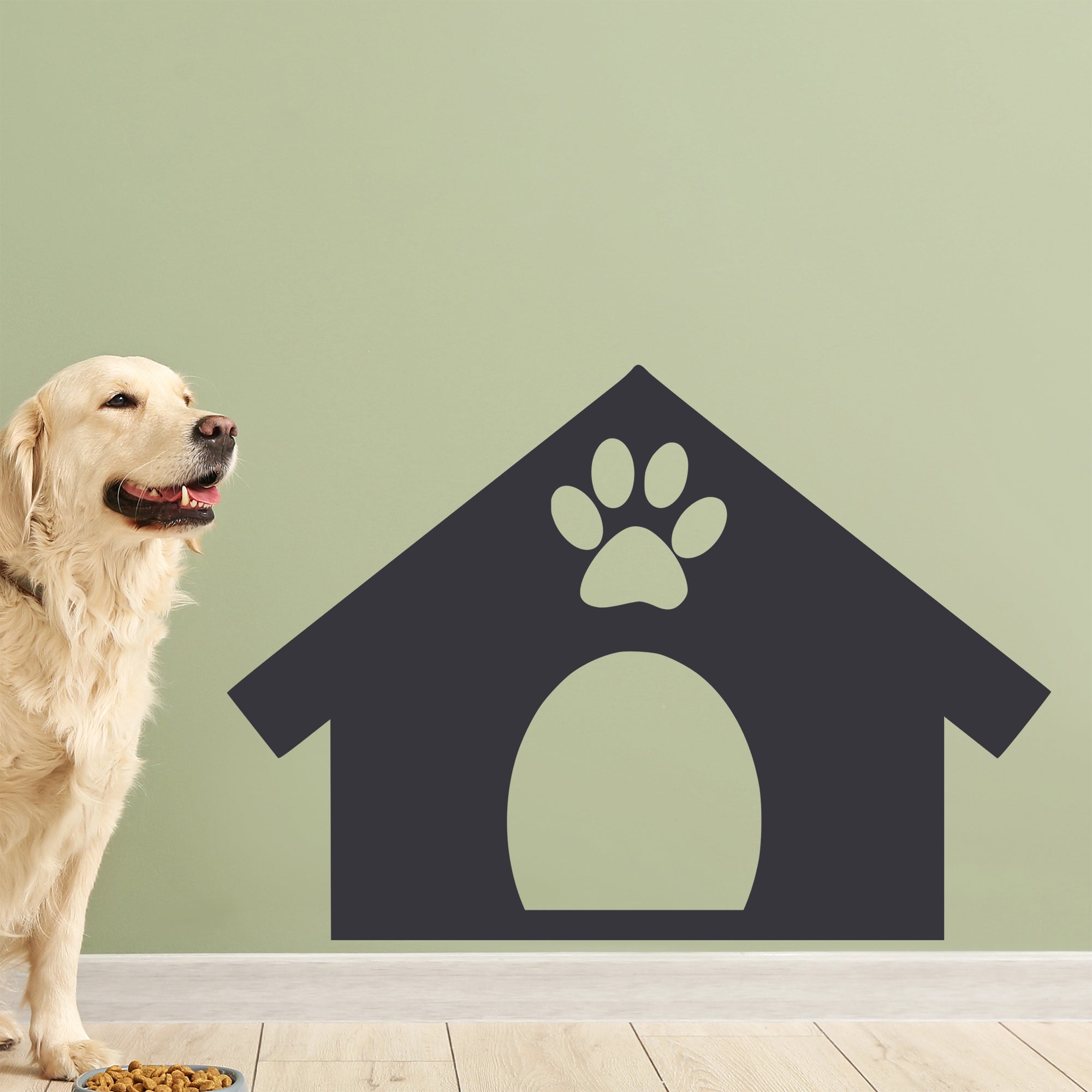 Wandtattoo Hundehütte