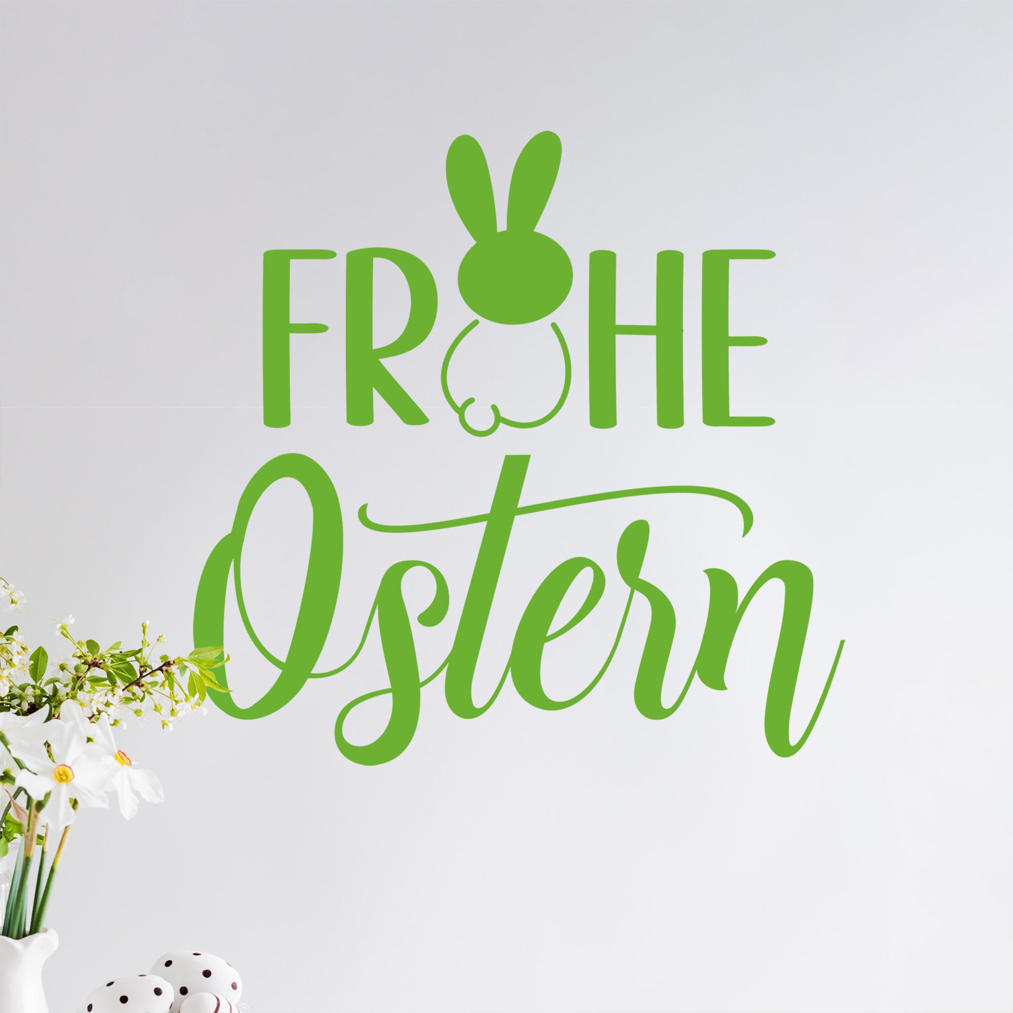 Wandtattoo Frohe Ostern - Fröhliche Feiertagsstimmung