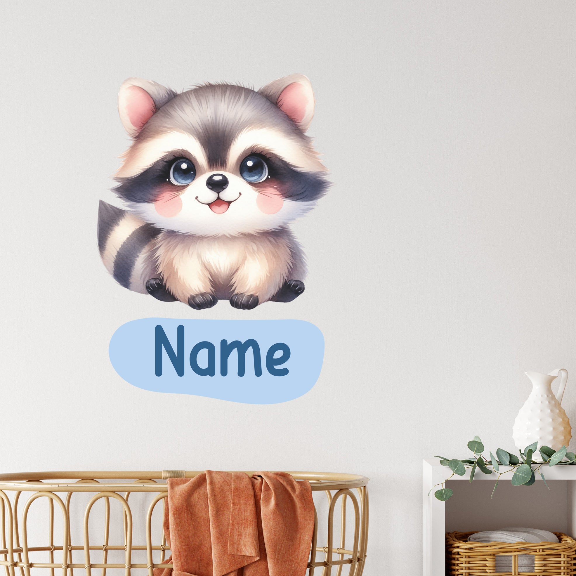 Wandtattoo Waschbär