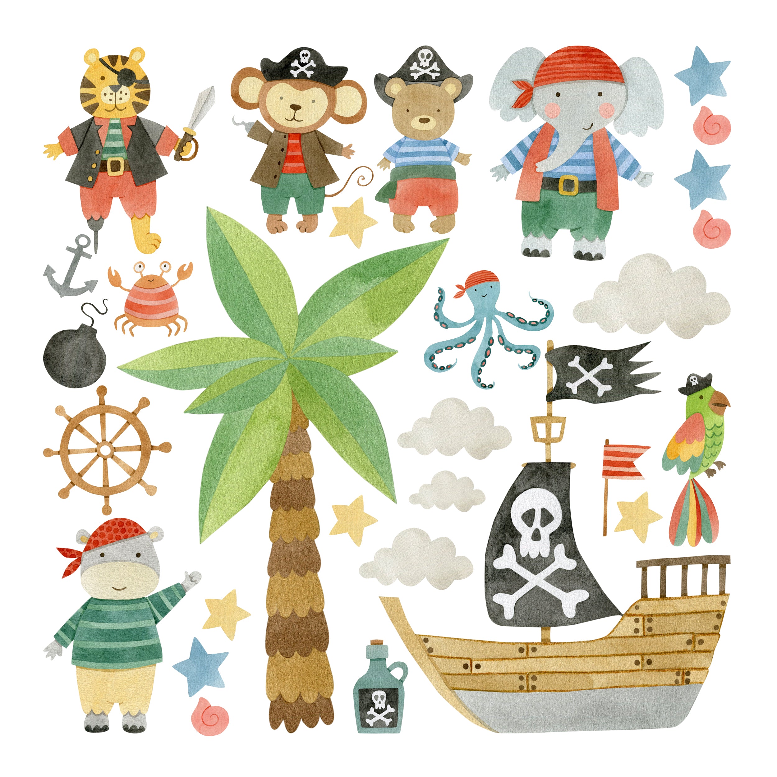 Wandtattoo Piratenabenteuer