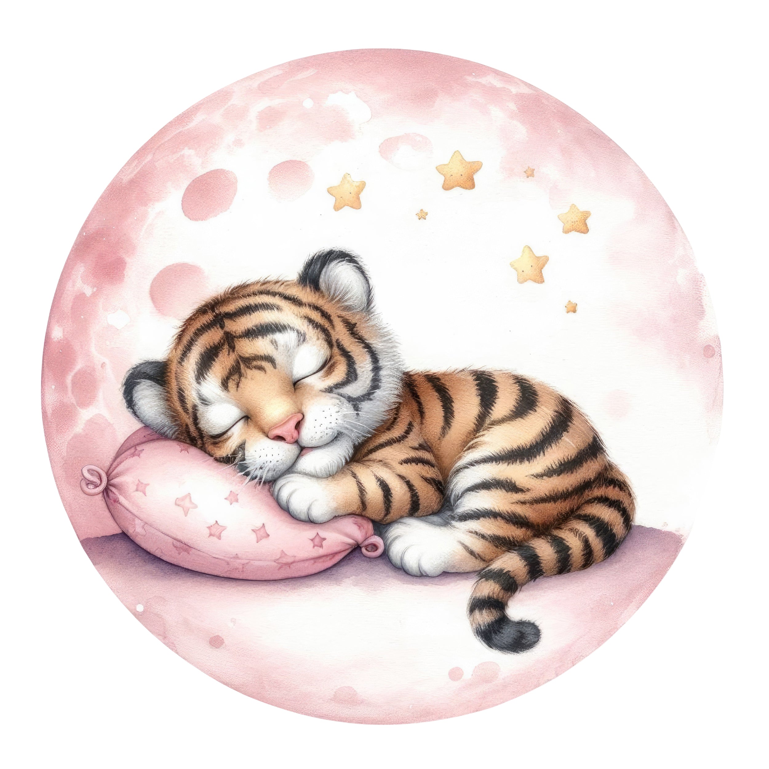 Wandtattoo schlafender Tiger