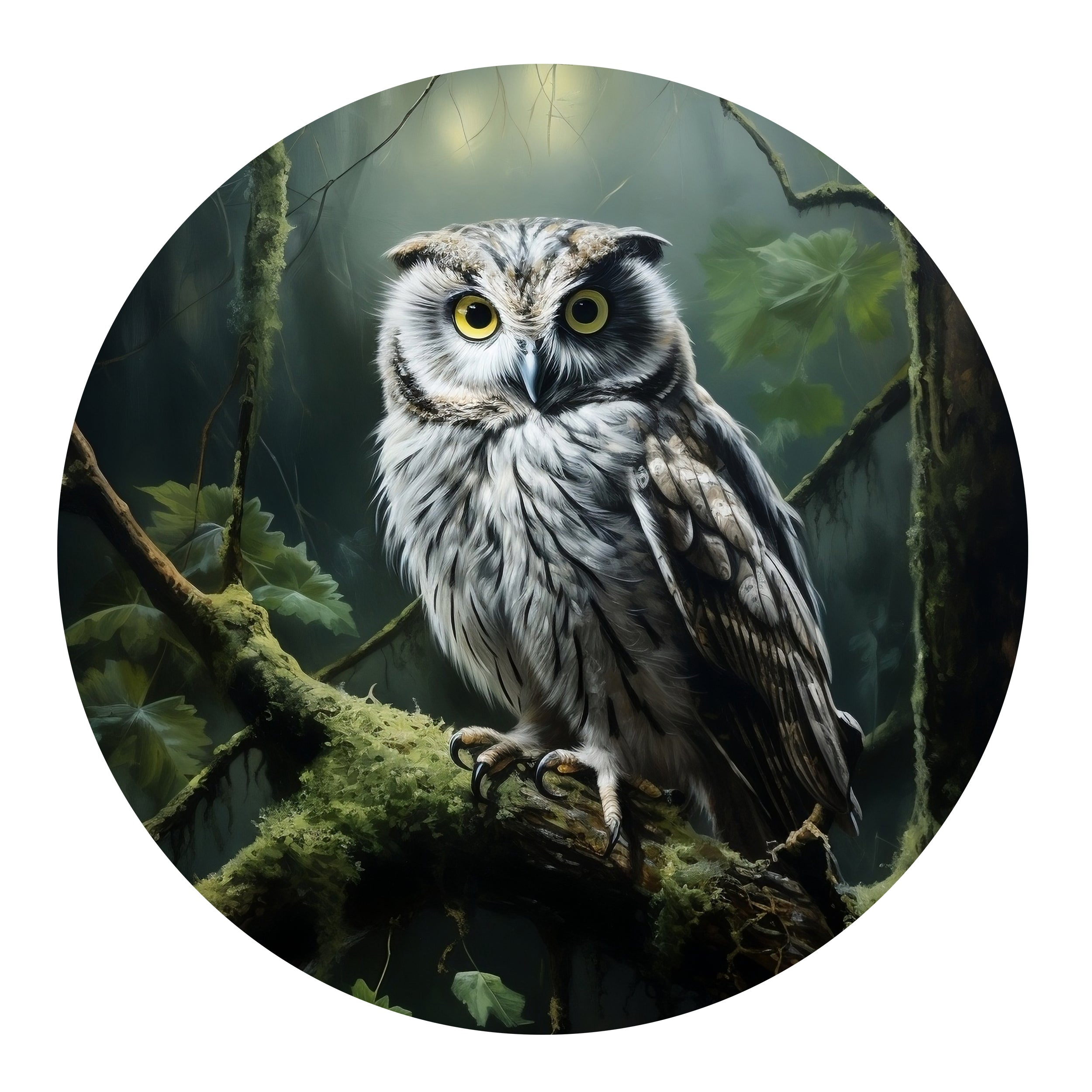 Wandtattoo Eule - Ein Blick voller Weisheit