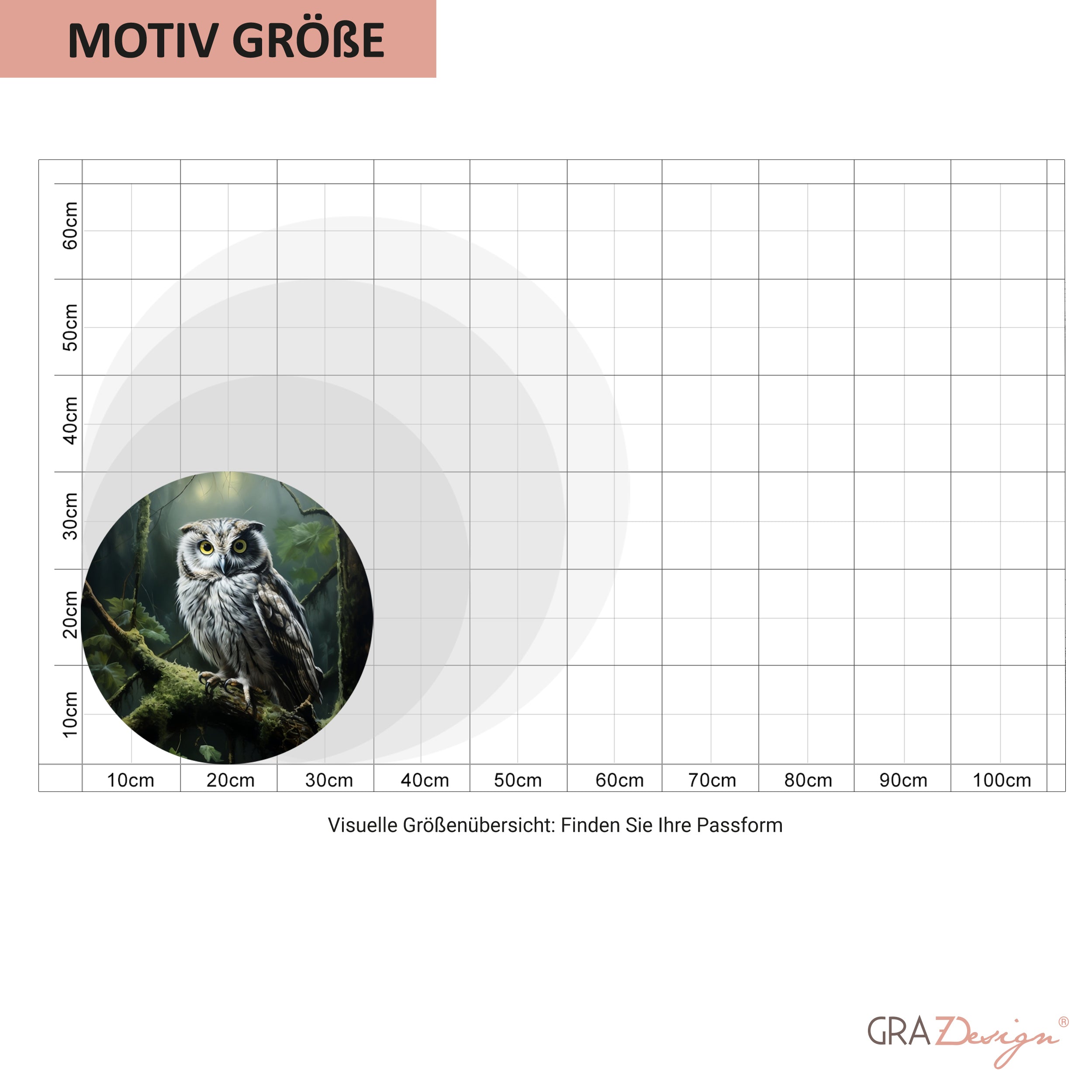 Wandtattoo Eule - Ein Blick voller Weisheit