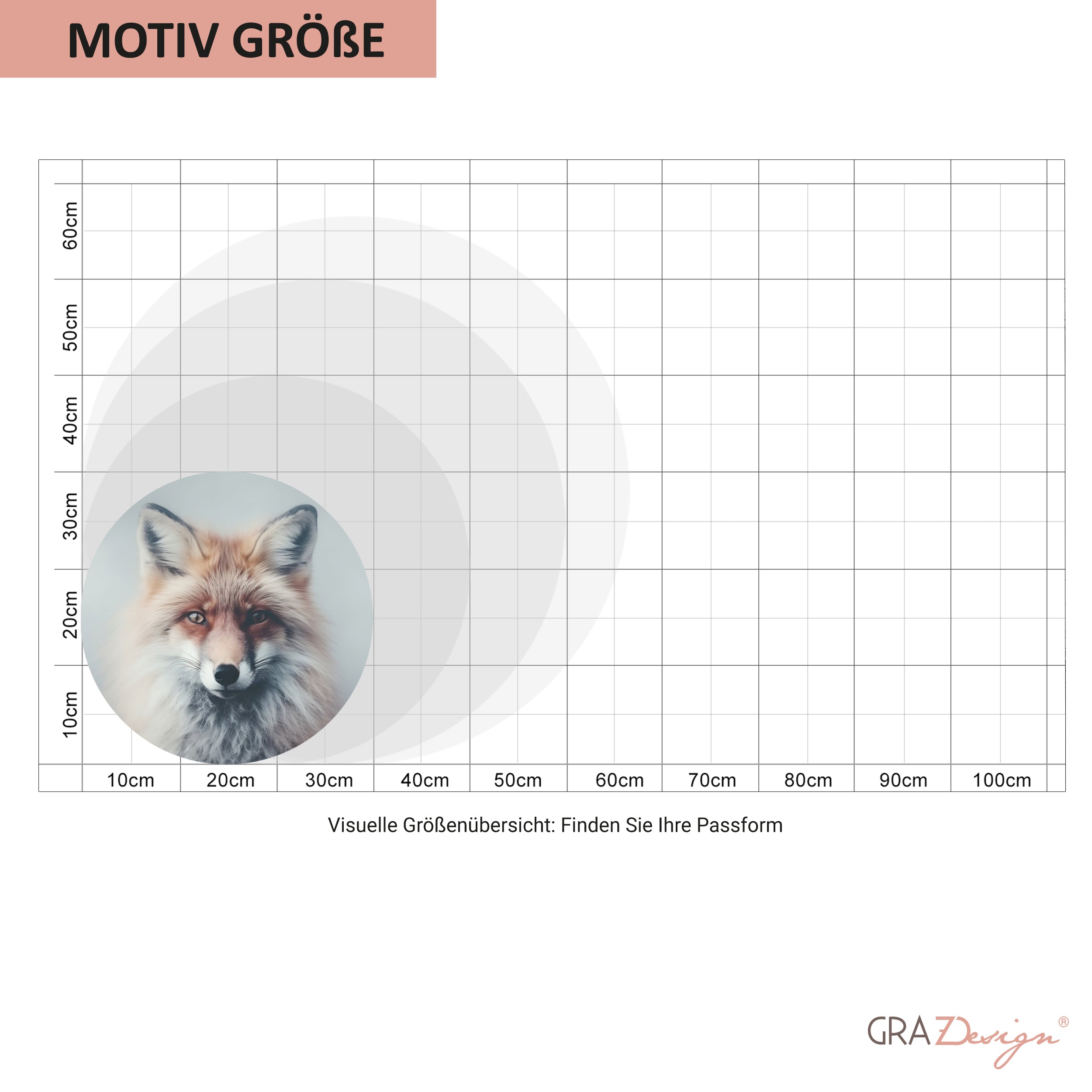 Wandtattoo Fuchs - Ein Blick voller Anmut