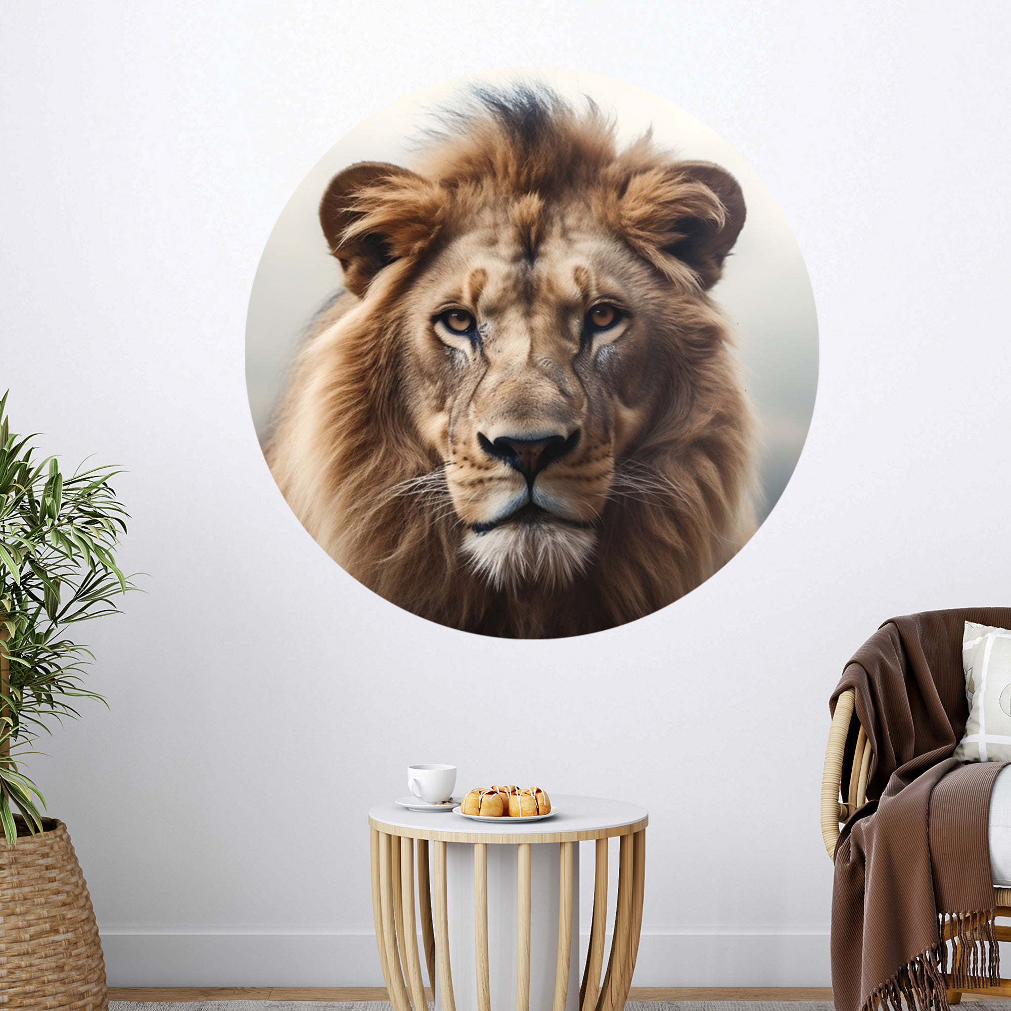 Wandtattoo Löwe - Stärke und Eleganz für dein Zuhause