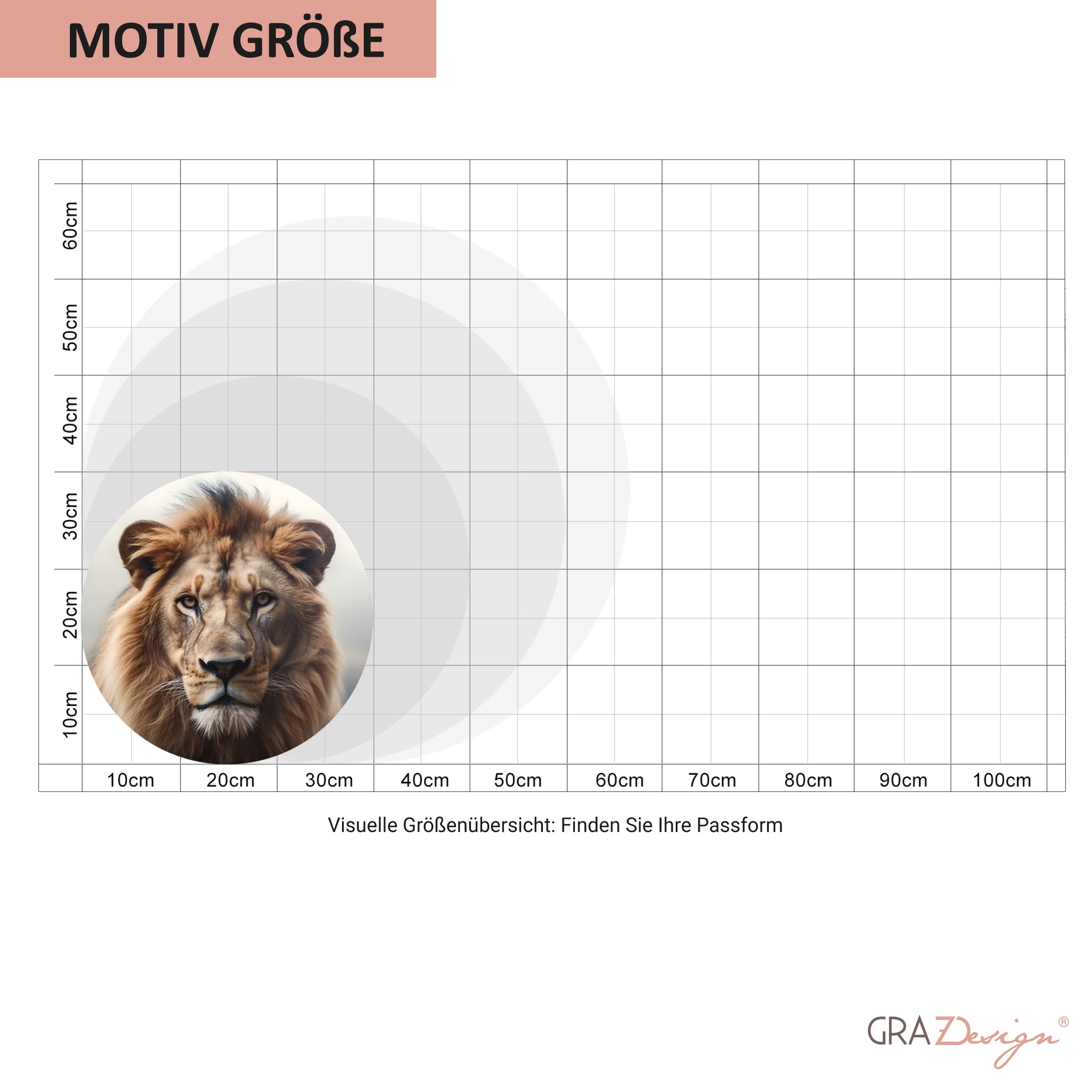 Wandtattoo Löwe - Stärke und Eleganz für dein Zuhause