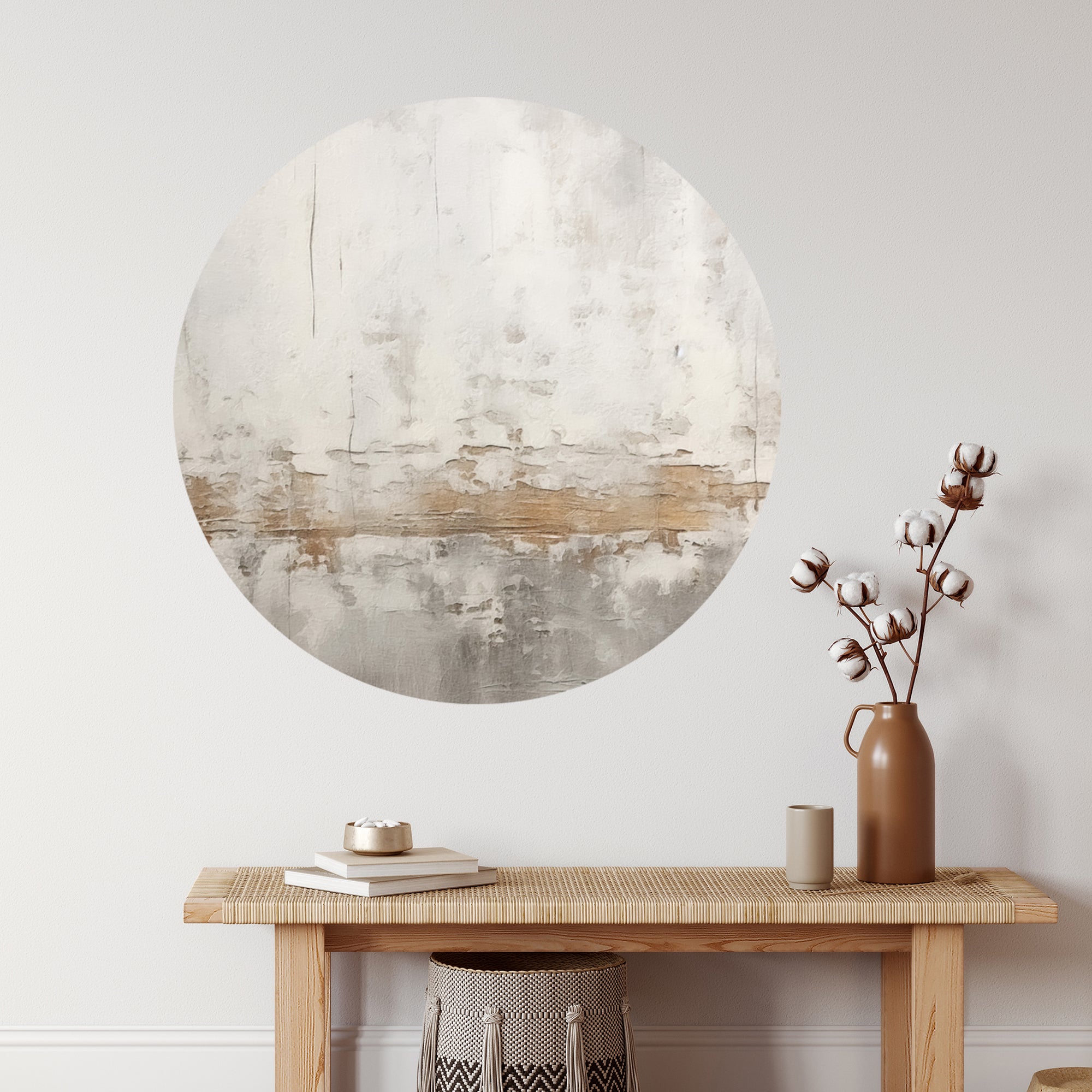 Wandtattoo Rund Textur Vintage Boho