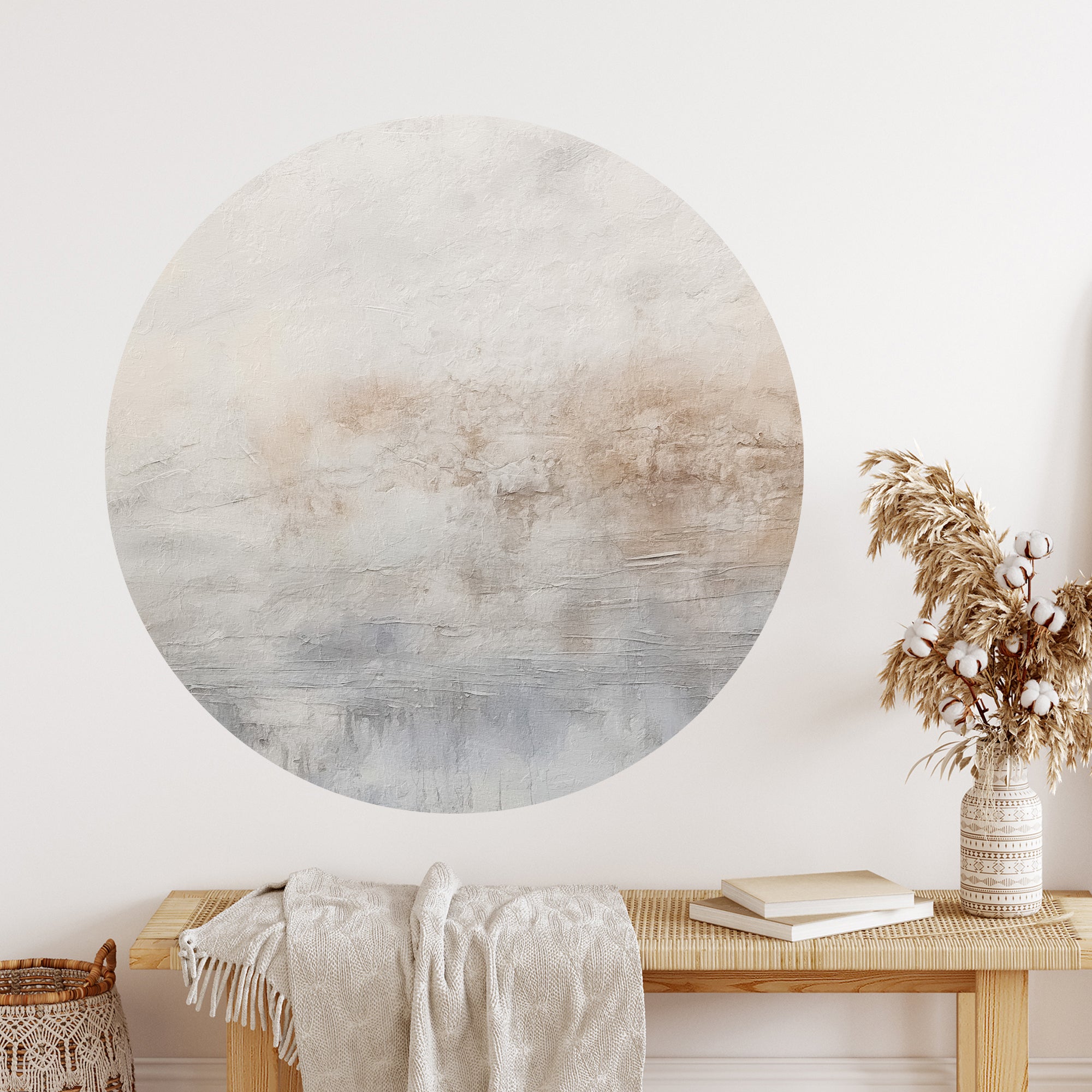 Wandtattoo Rund Textur Aquarell