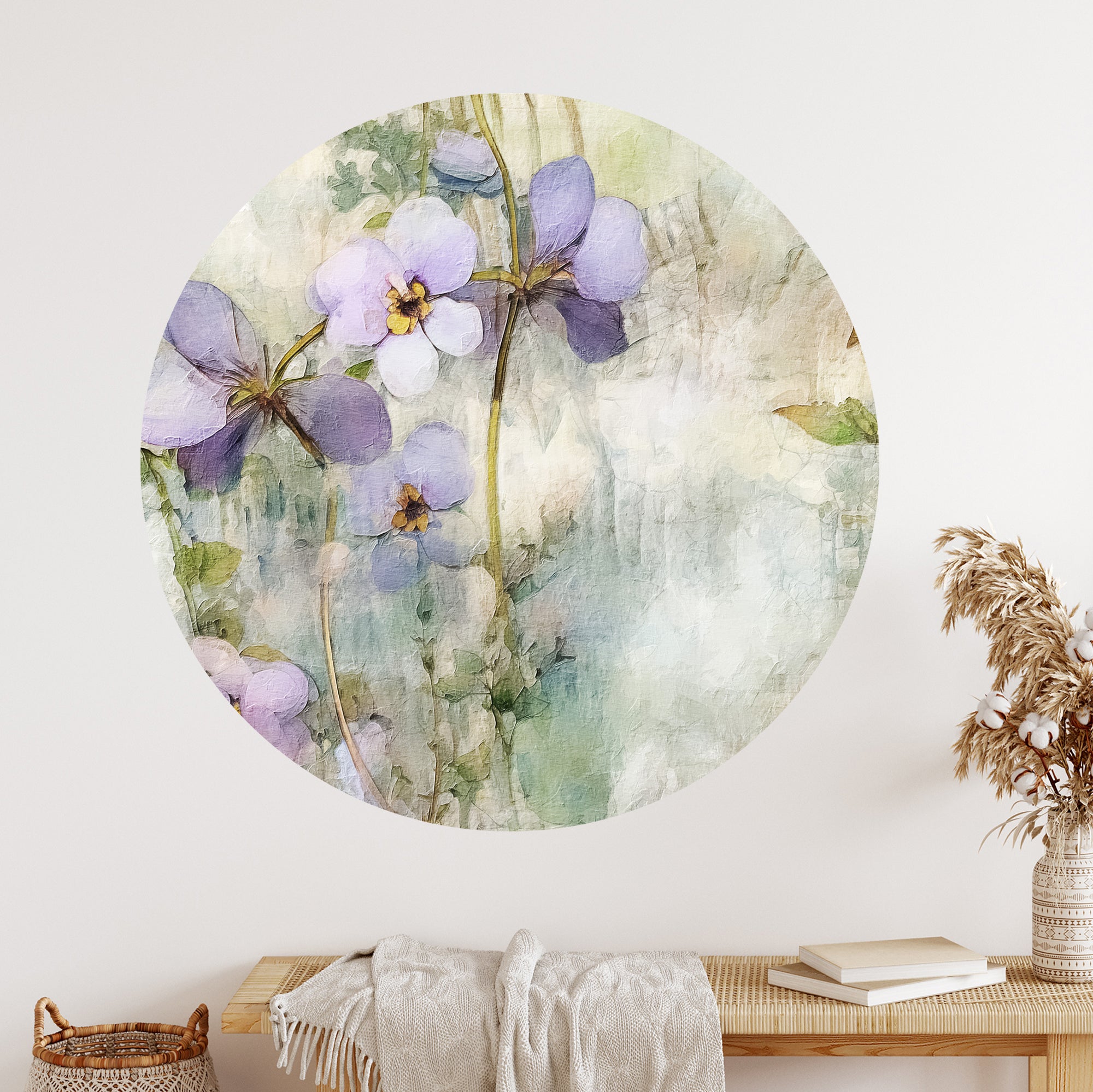 Wandtattoo Blumenmuster