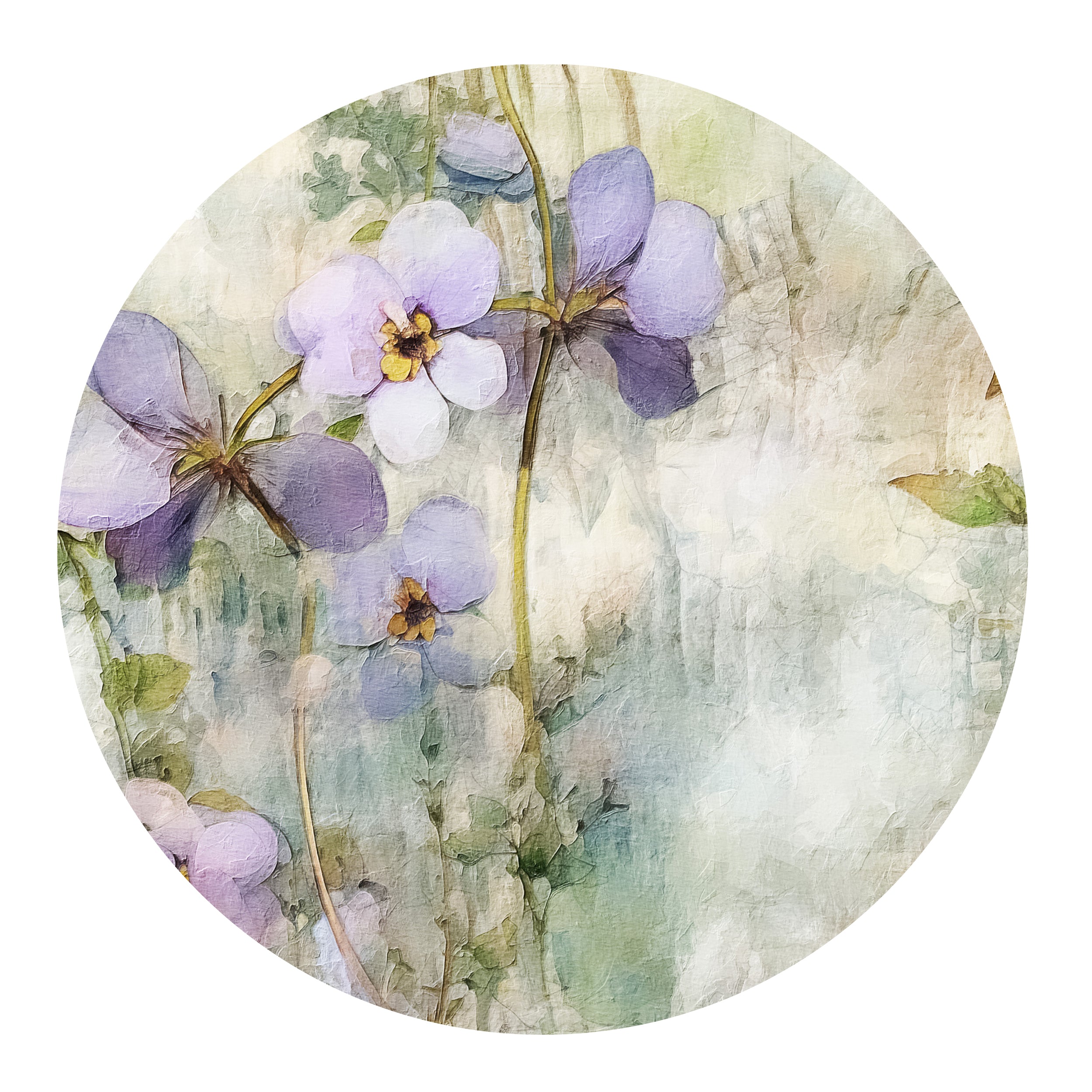 Wandtattoo Blumenmuster