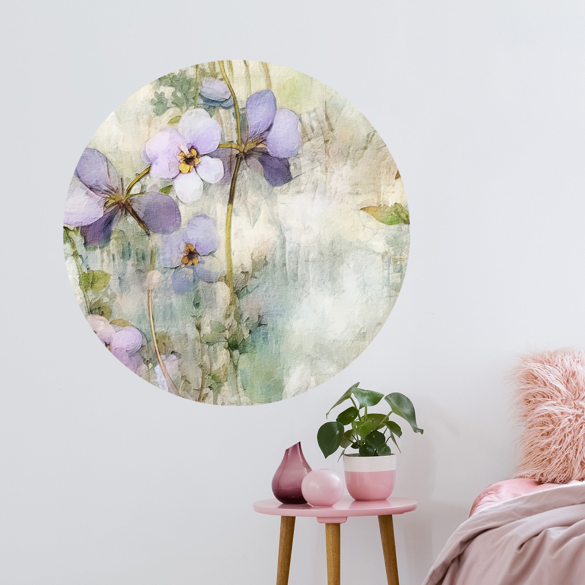 Wandtattoo Blumenmuster