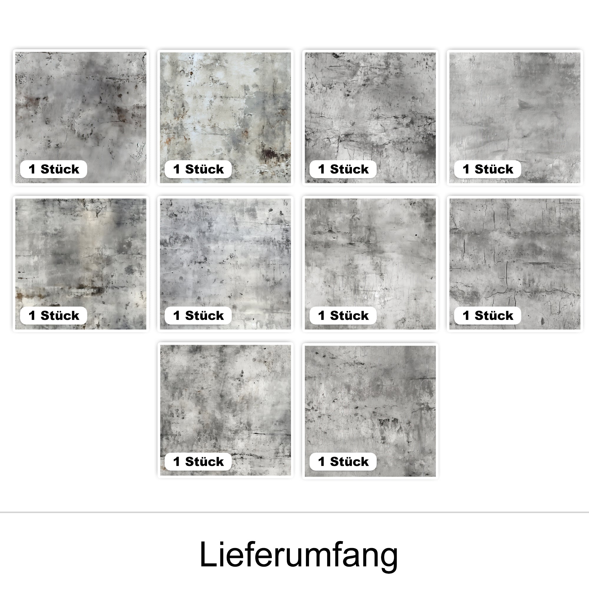 Fliesenaufkleber Betonoptik