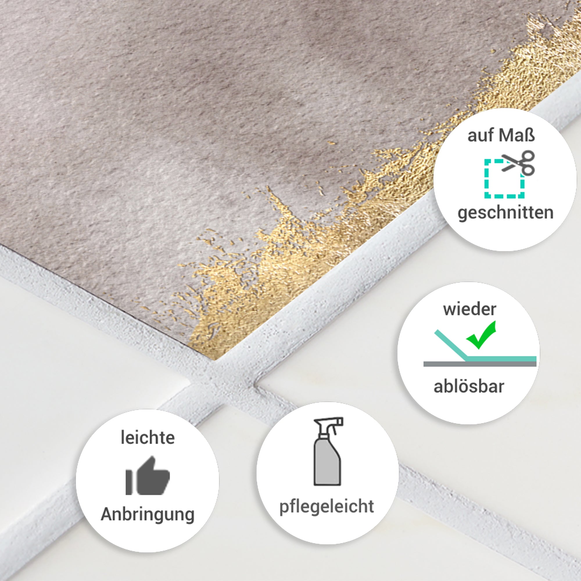 Fliesenaufkleber Aquarell-Motiv