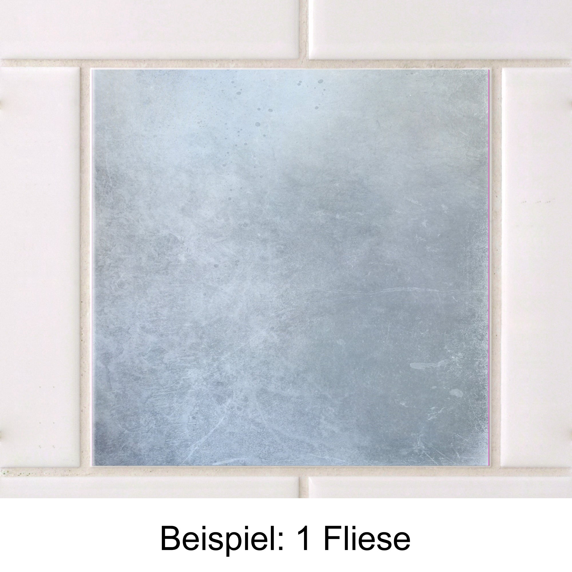 Graue Fliese mit mattem Finish und schimmernder Oberfläche.