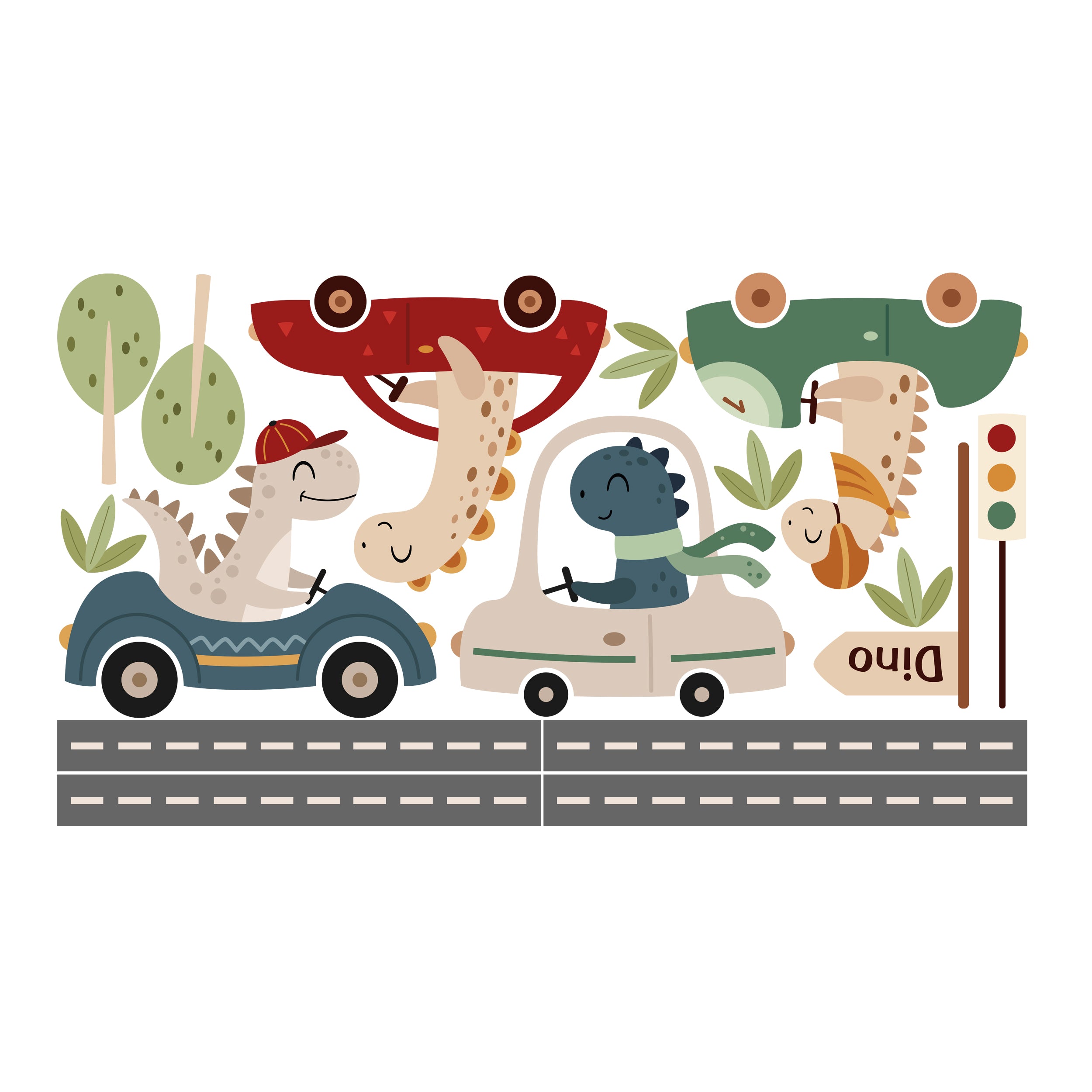 Wandtattoo Dinosaurier Abenteuer - Spaß