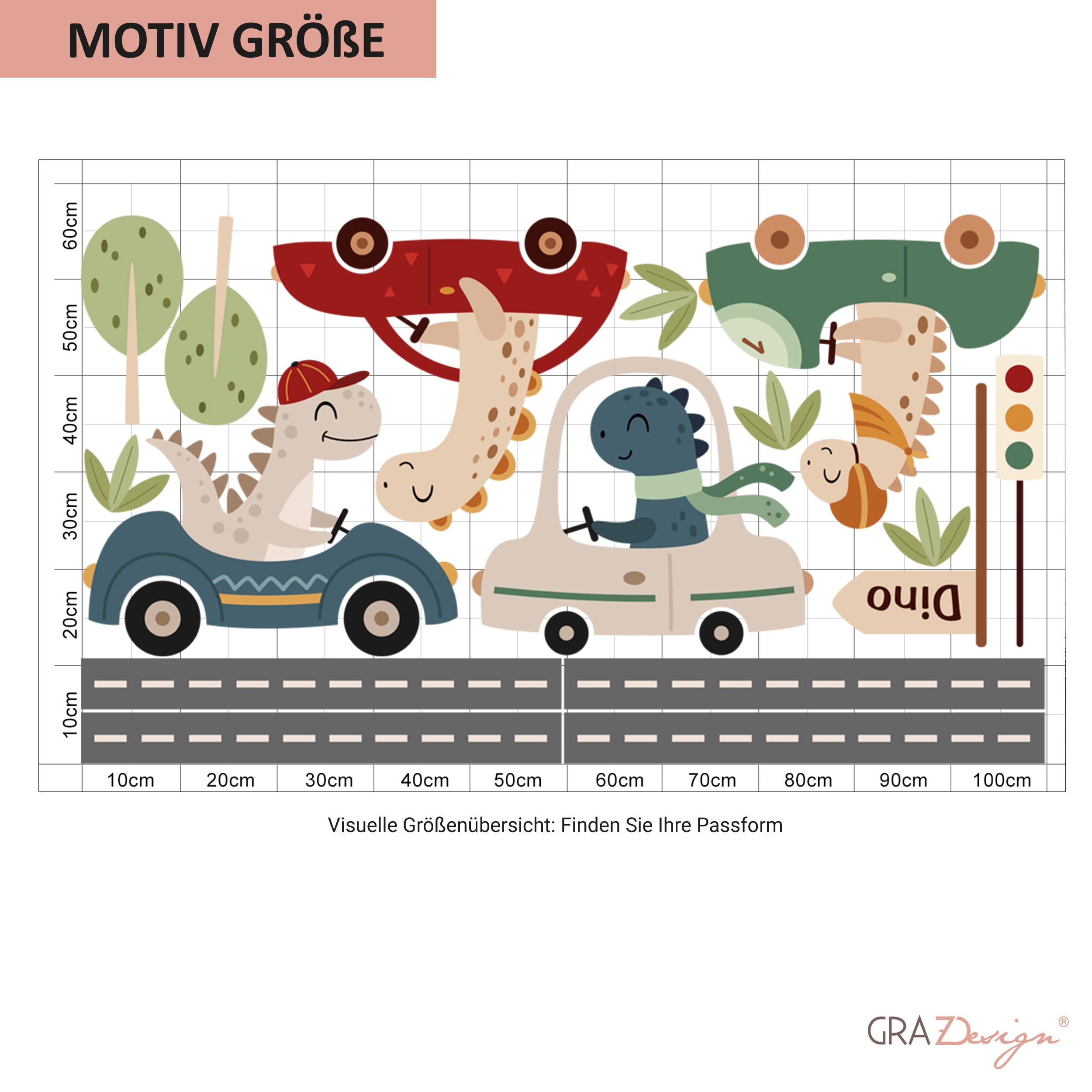 Wandtattoo Dinosaurier Abenteuer - Spaß