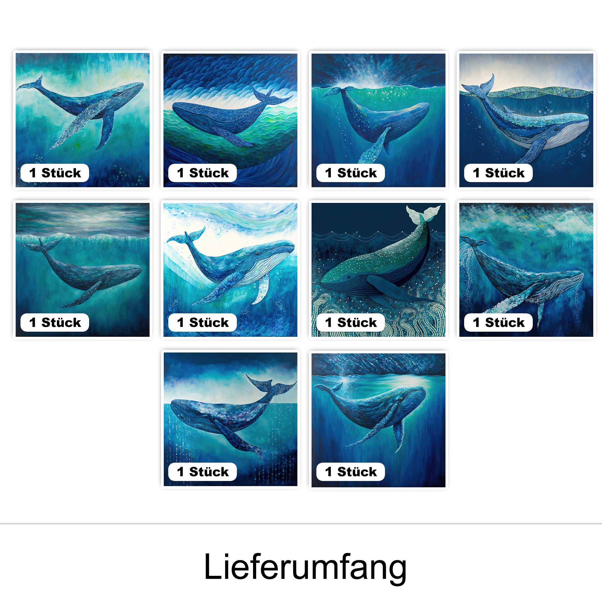 Fliesenaufkleber Wal