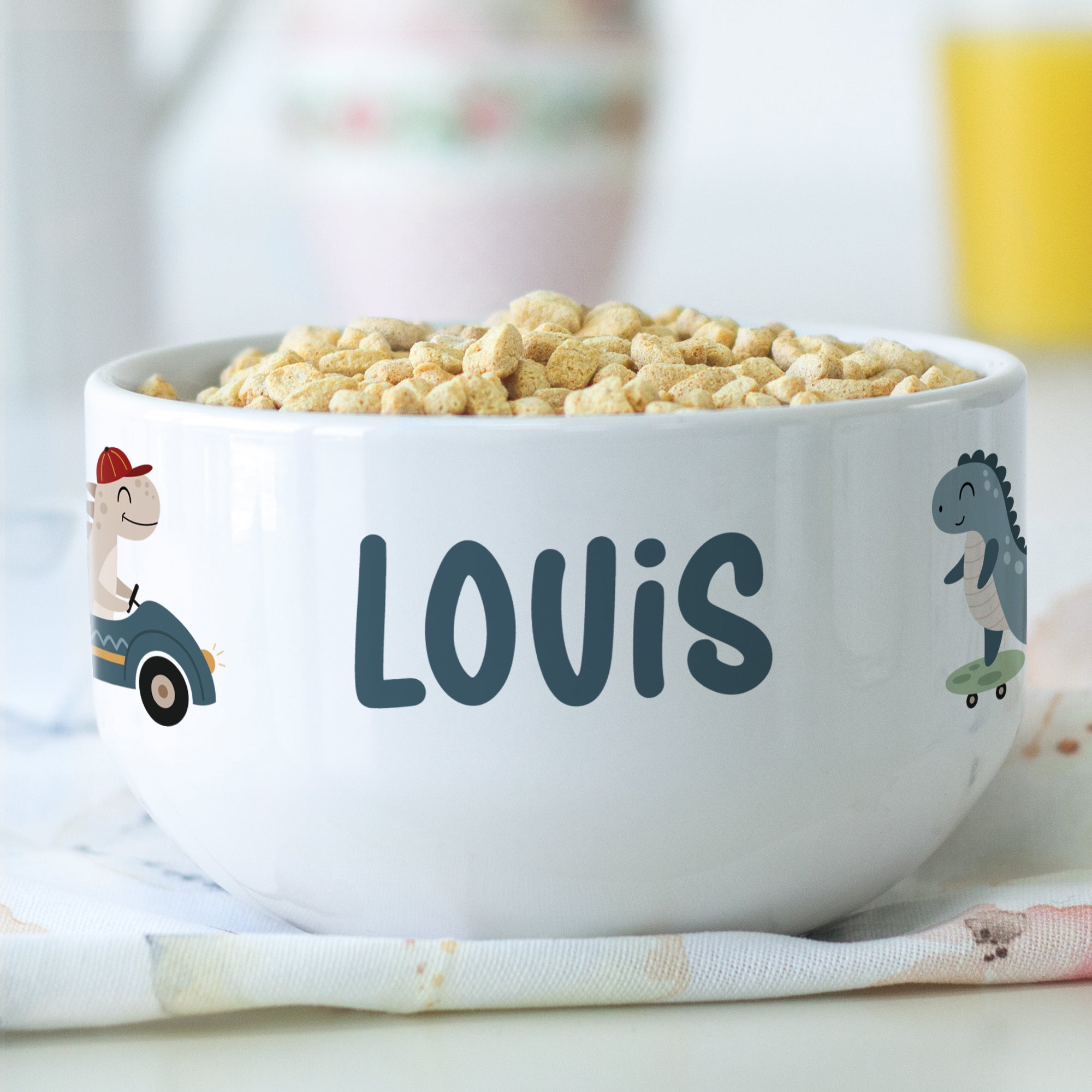 Müslischale Dino und Auto