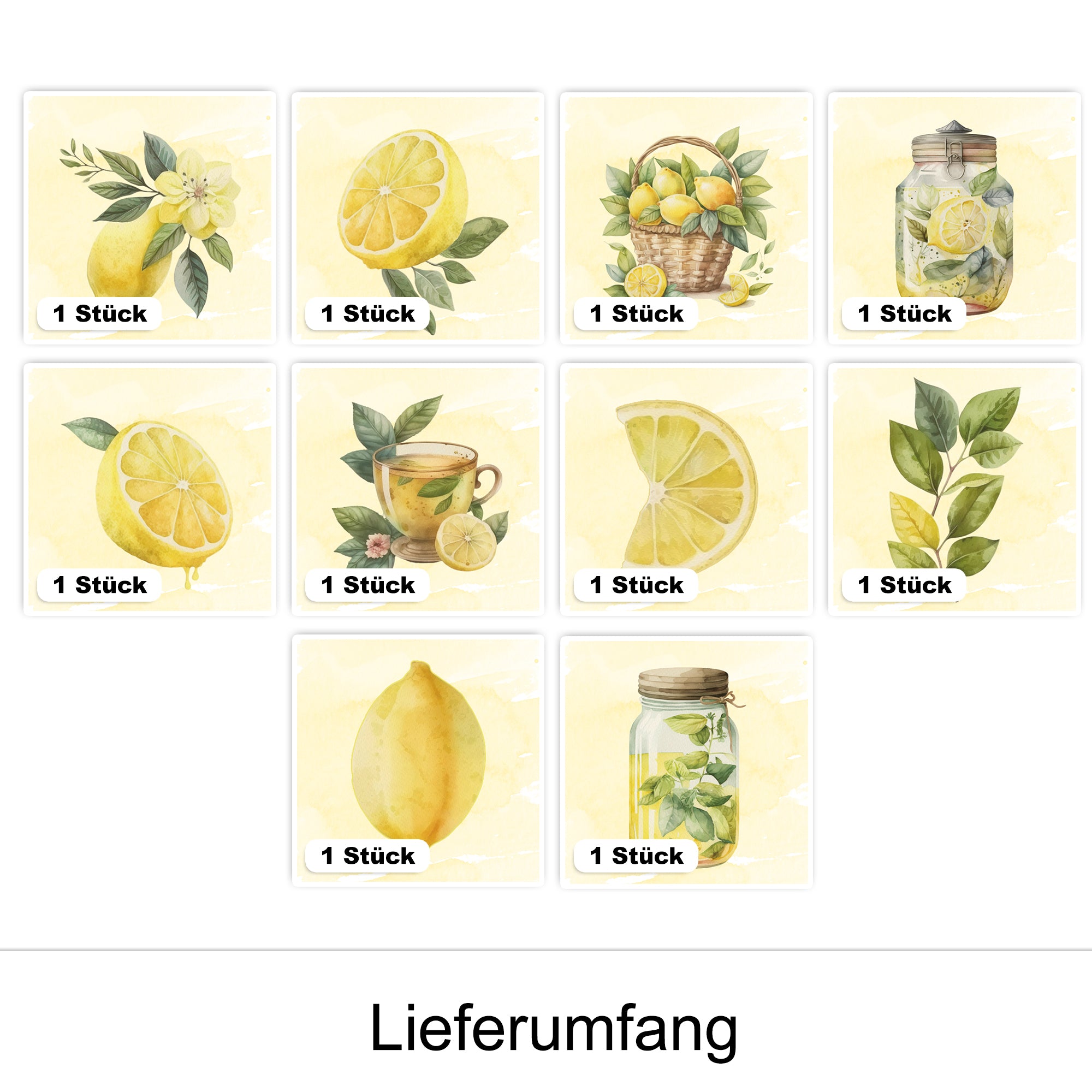 Fliesenaufkleber Zitronen