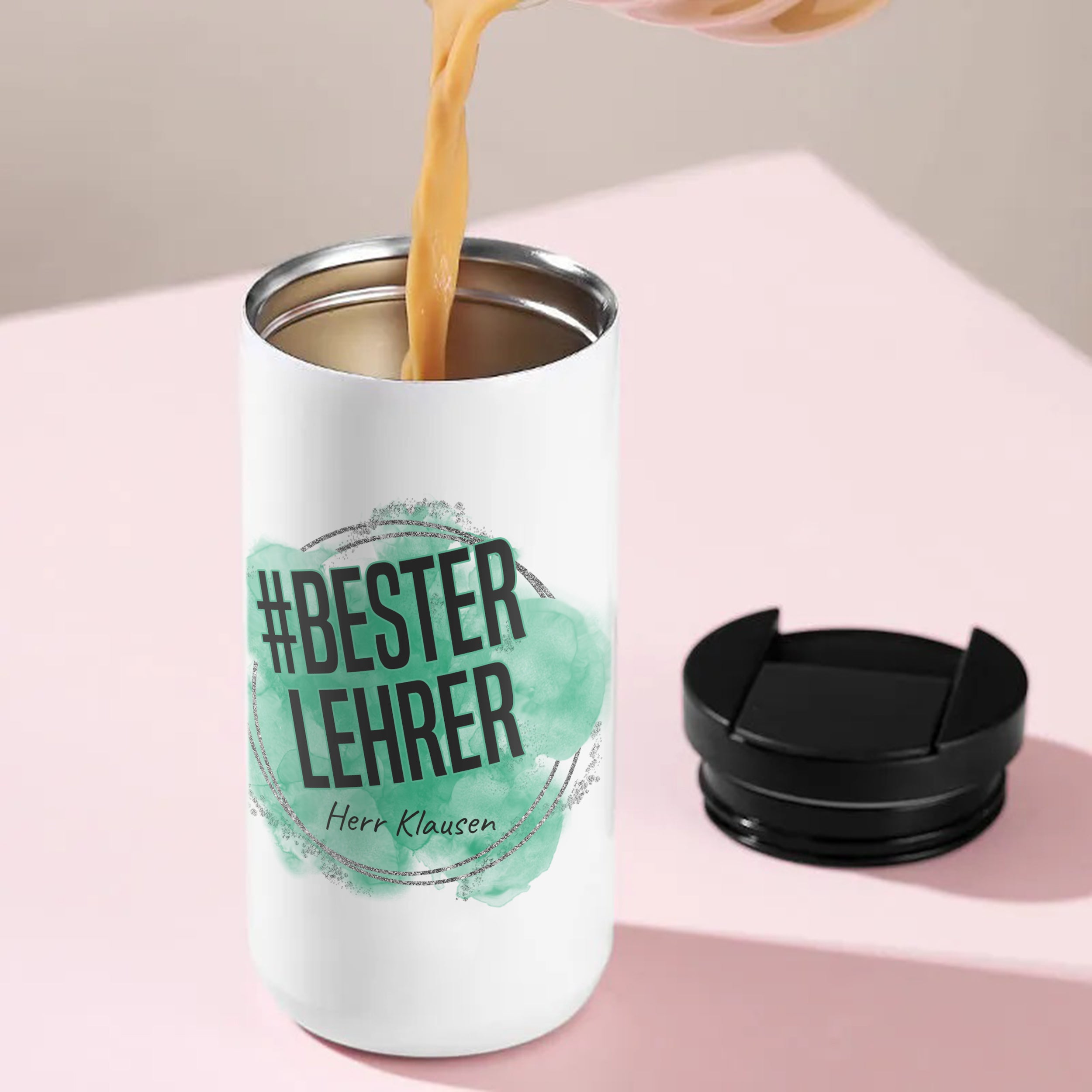 Kaffeebecher Thermo #Bester Lehrer