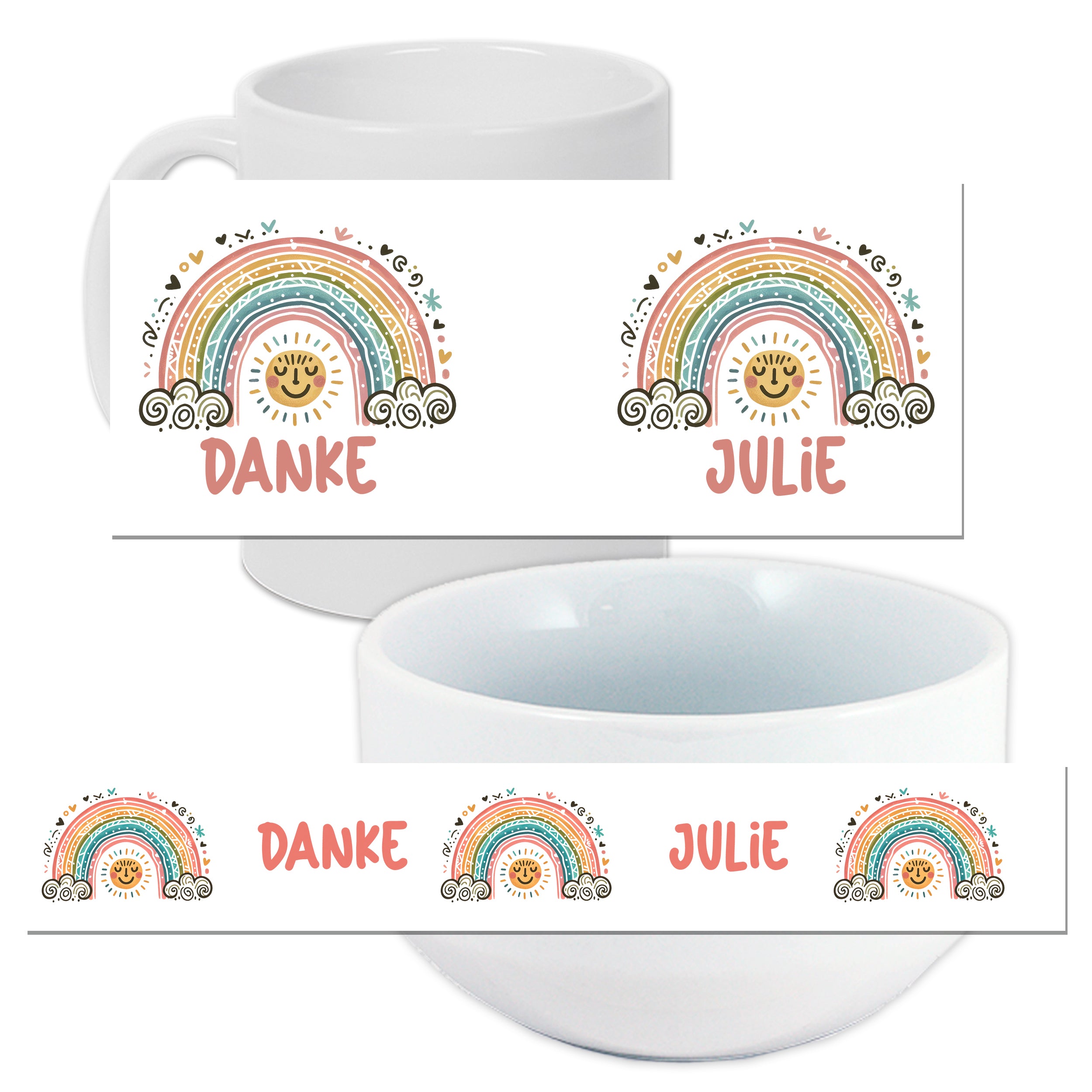 Frühstücksset Regenbogen - Ein fröhlicher Start in den Tag