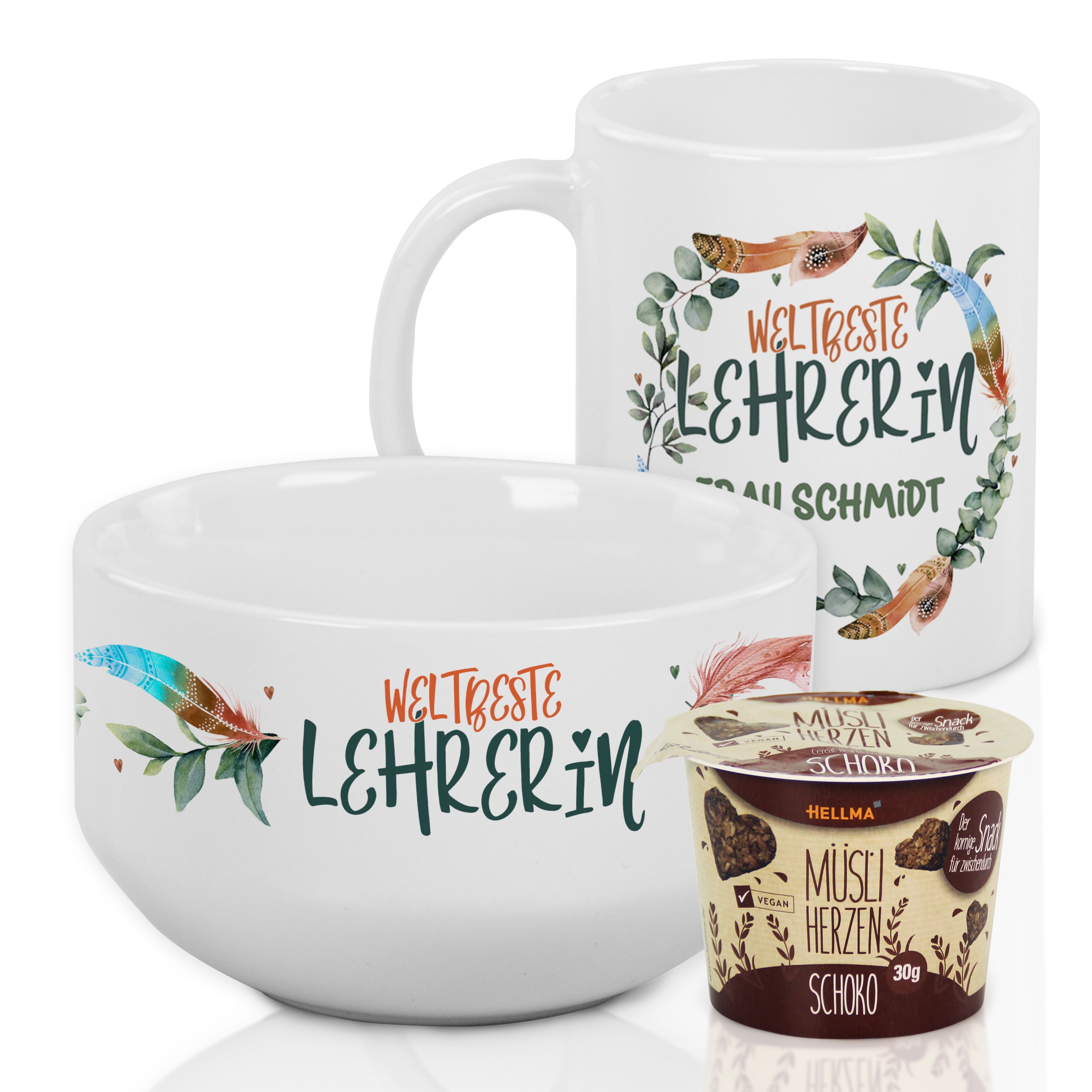 Frühstücksset Weltbeste Lehrerin - Für den perfekten Start in den Tag
