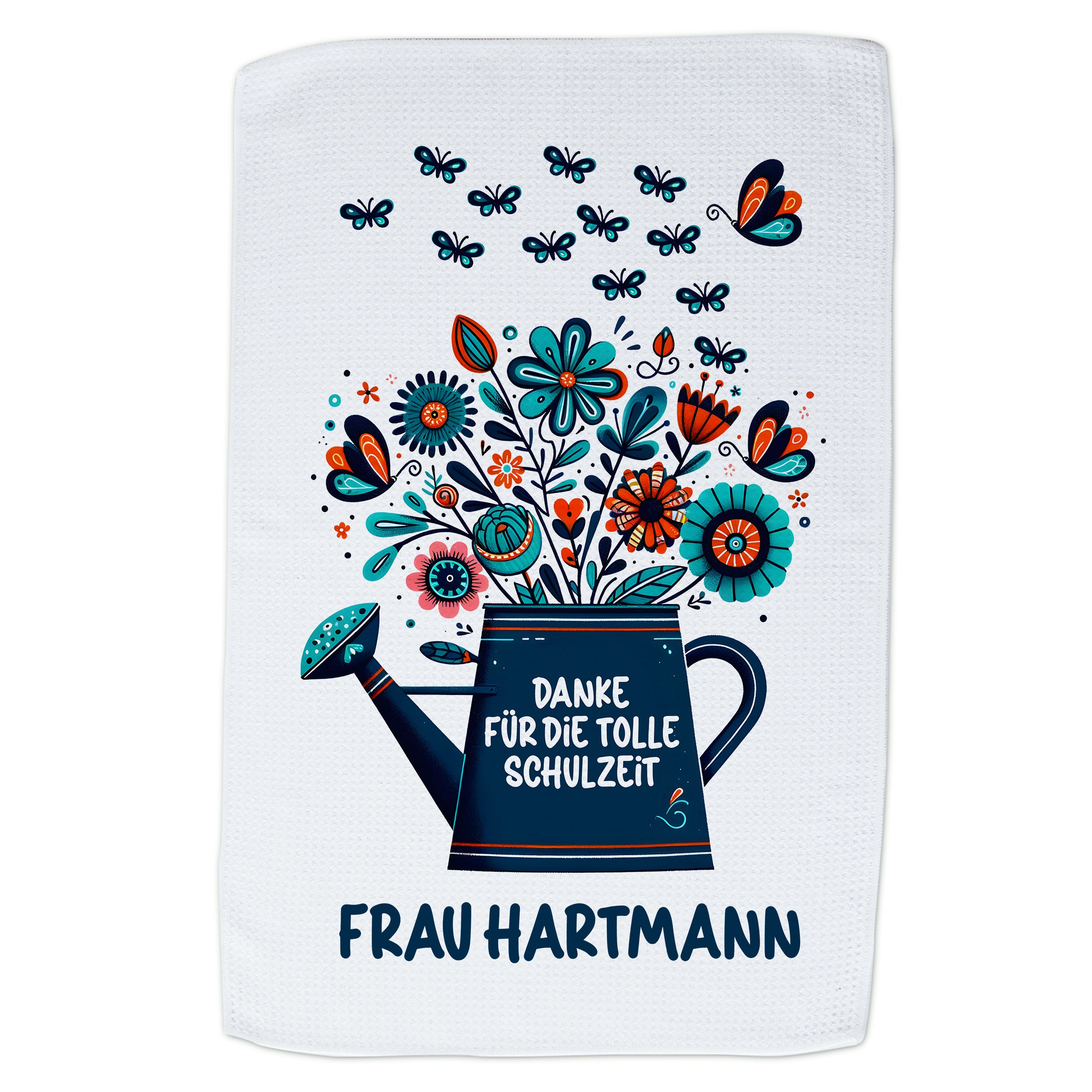 Geschirrtuch mit Blumenmotiv