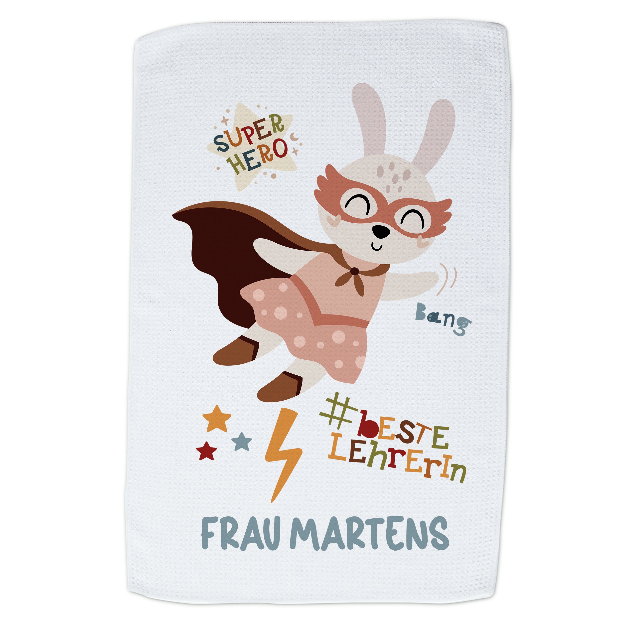 Geschirrtuch Superheldin - Für die beste Lehrerin