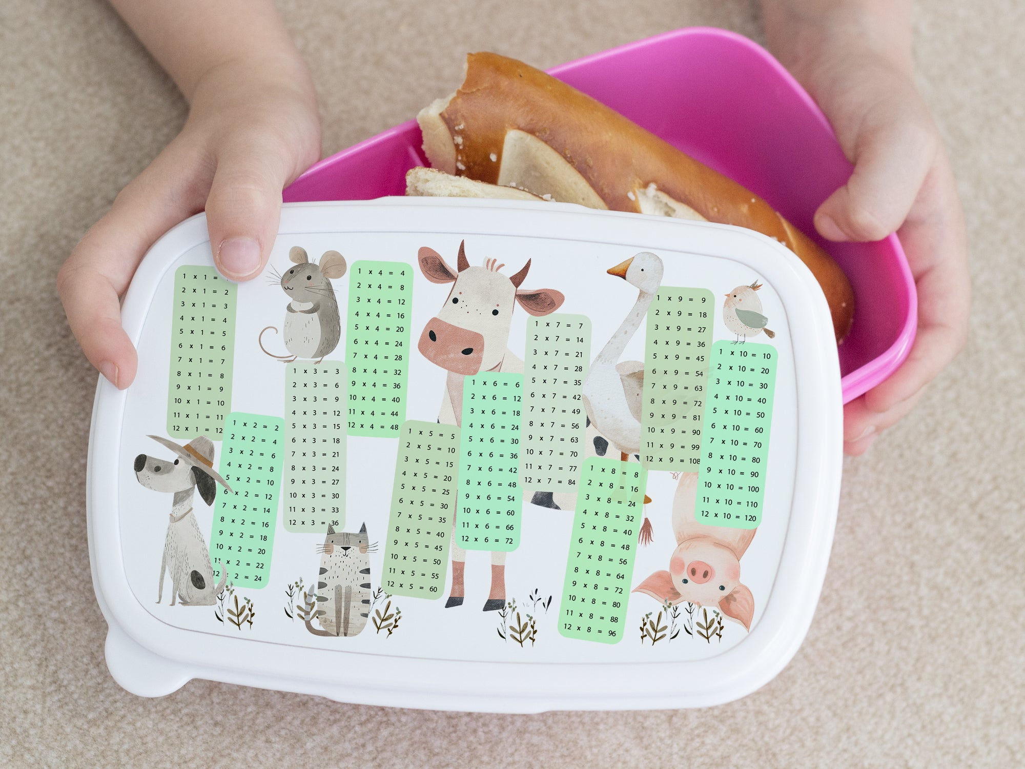 Brotdose mit Tieren - Für fröhliche Pausen