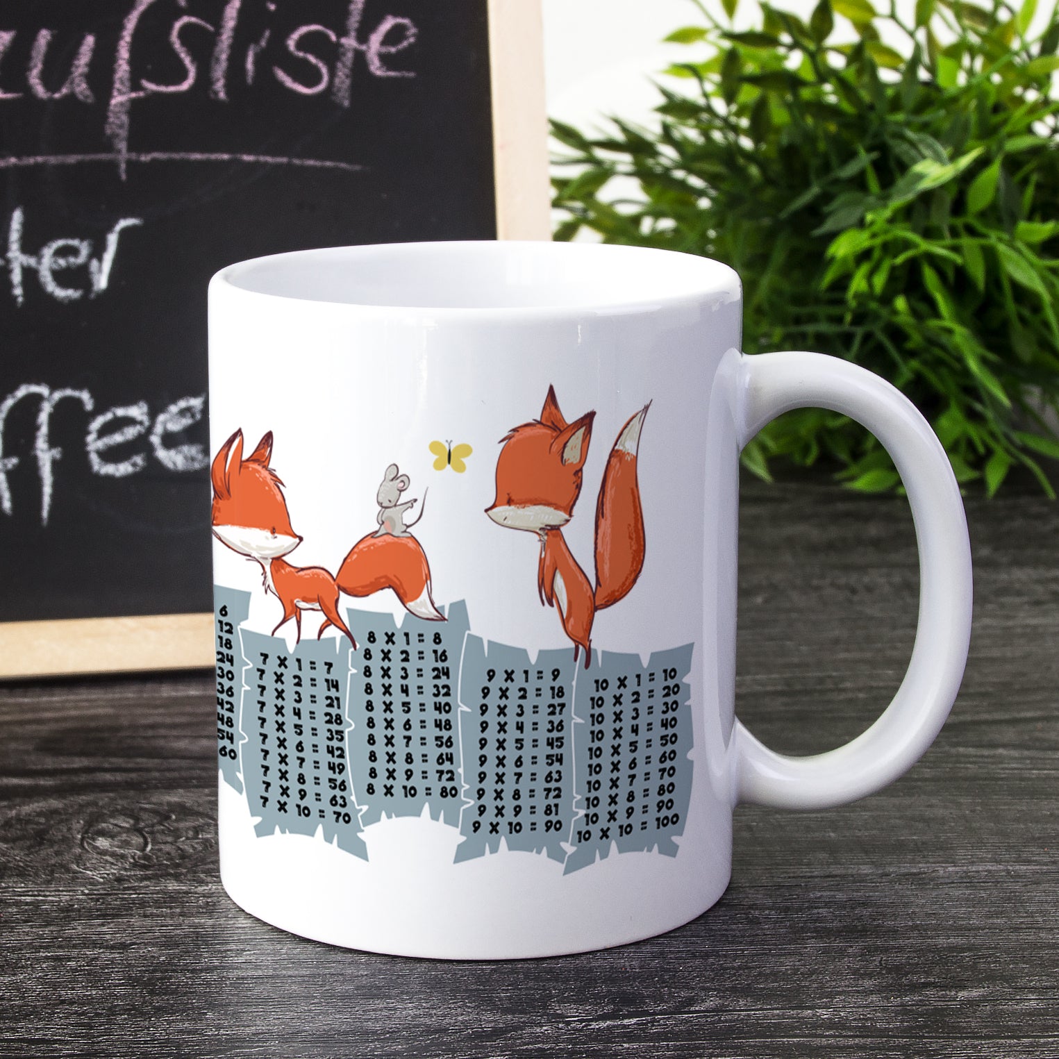 1x1 Tasse Fuchs & Maus