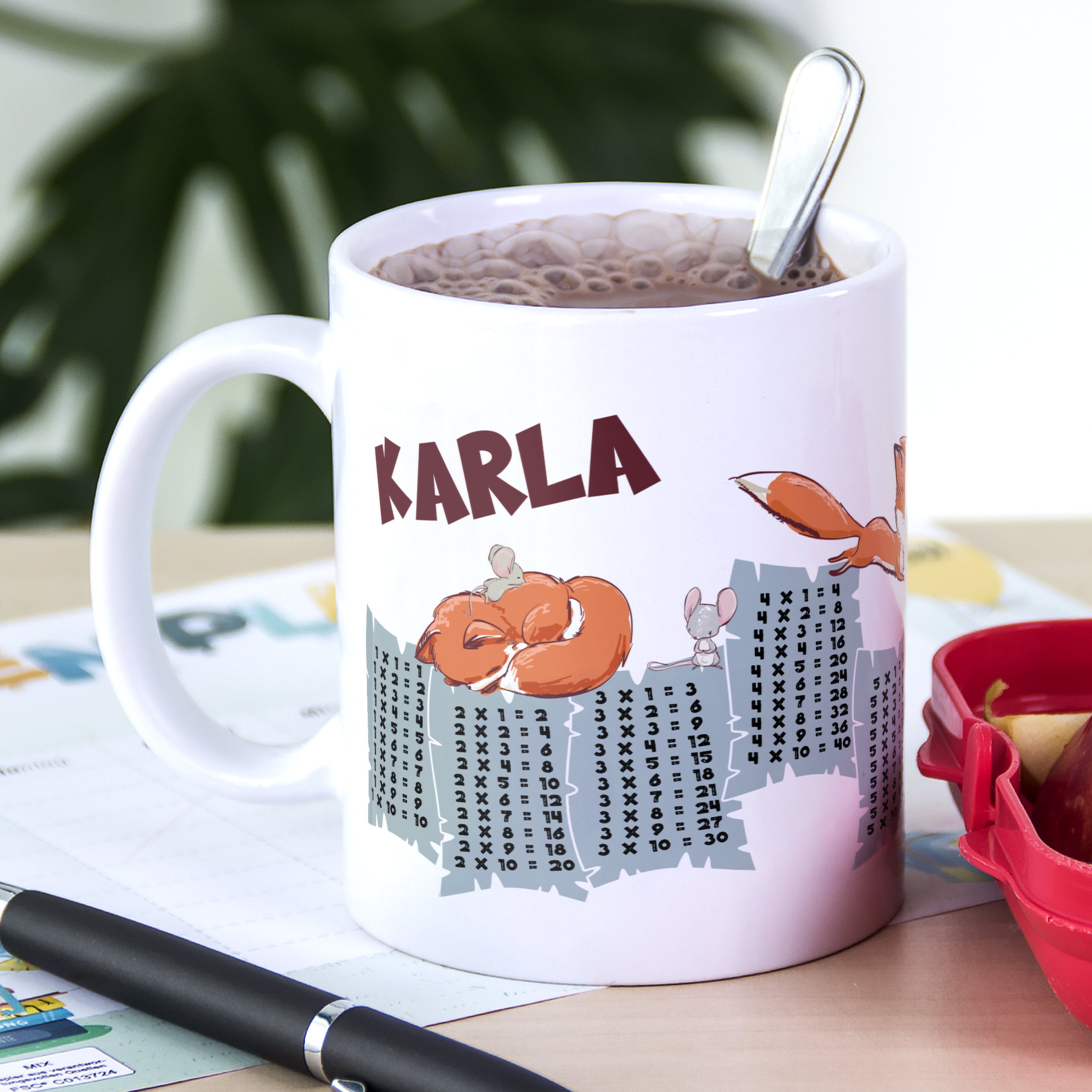 1x1 Tasse Fuchs & Maus