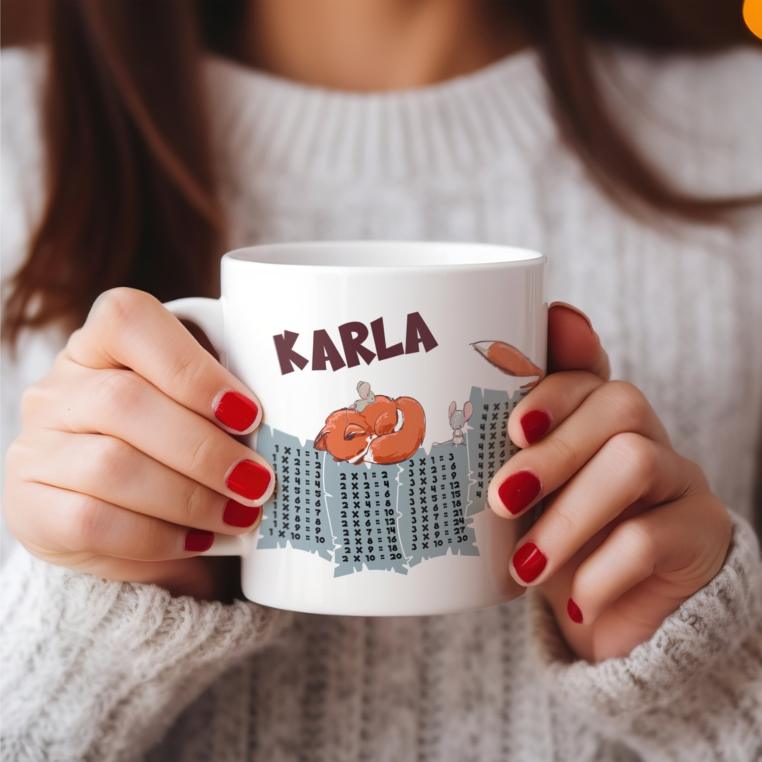 1x1 Tasse Fuchs & Maus