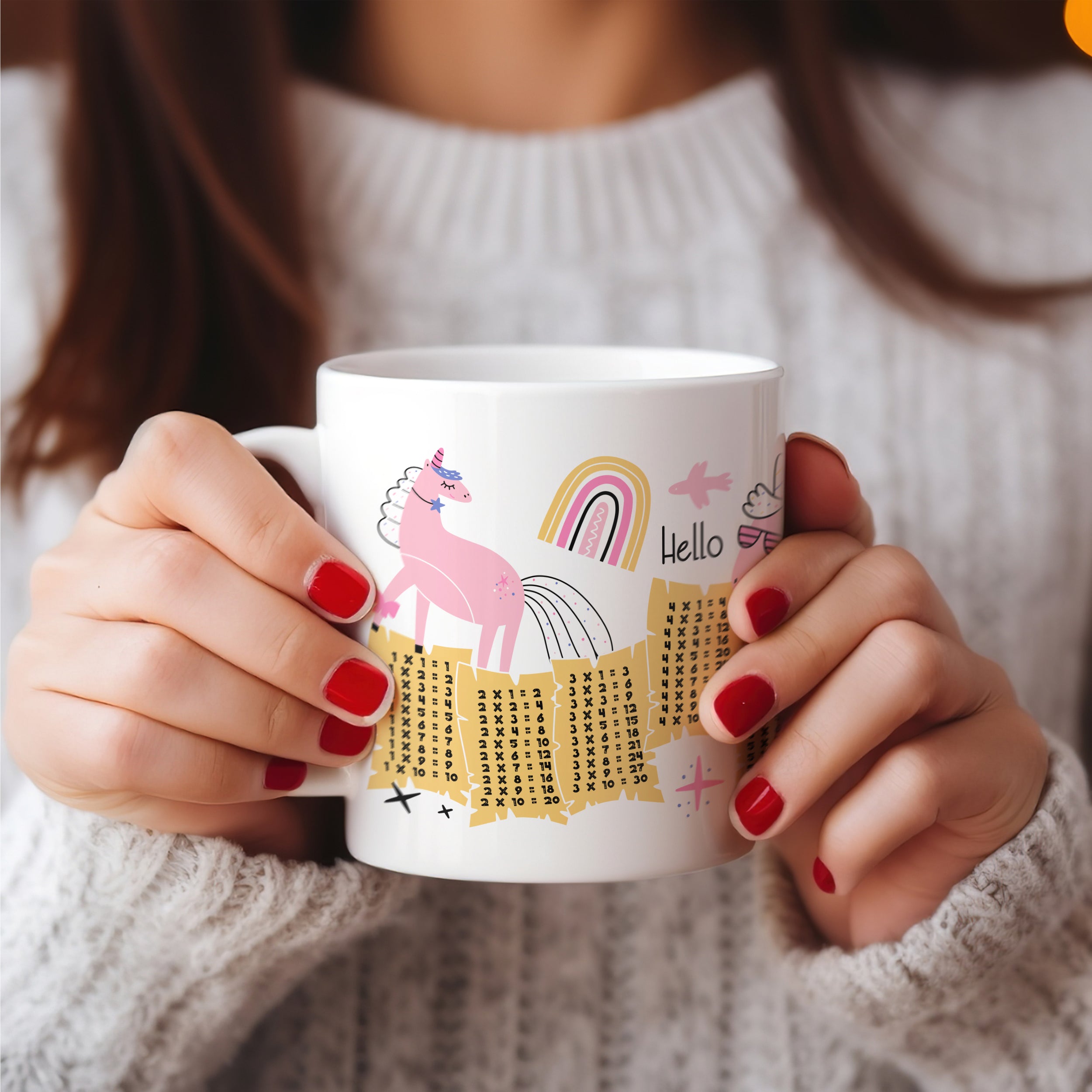 1x1 Tasse Einhorn-Motiv