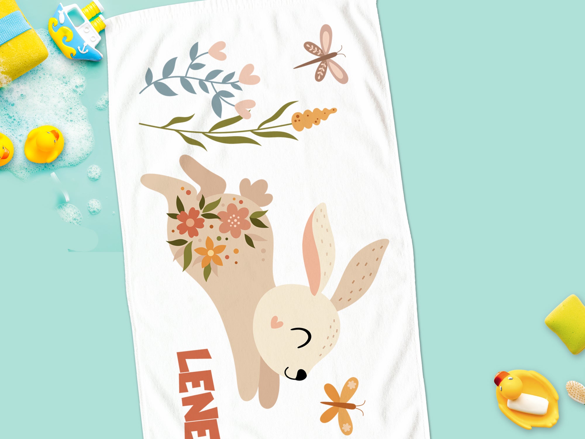 Handtuch Hase - Freude am Baden