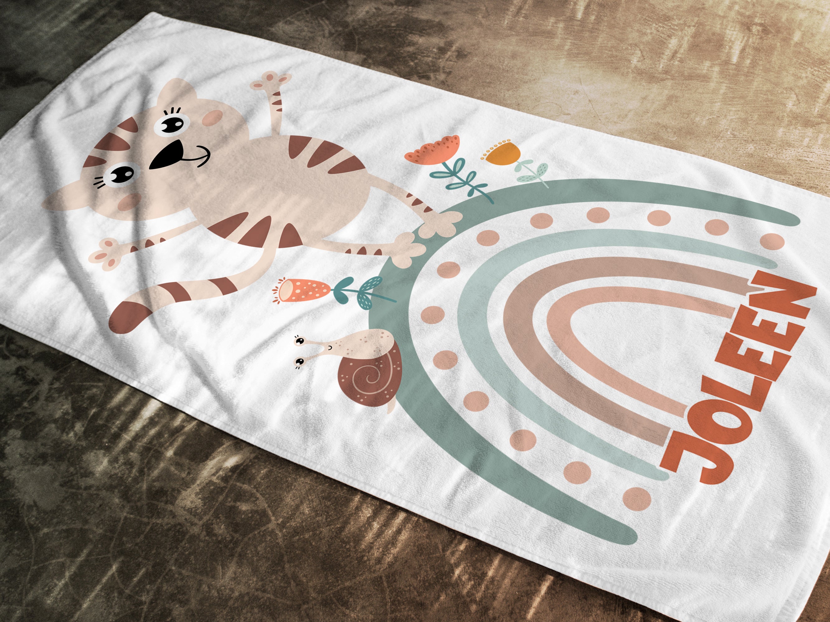 Handtuch Regenbogenkatze