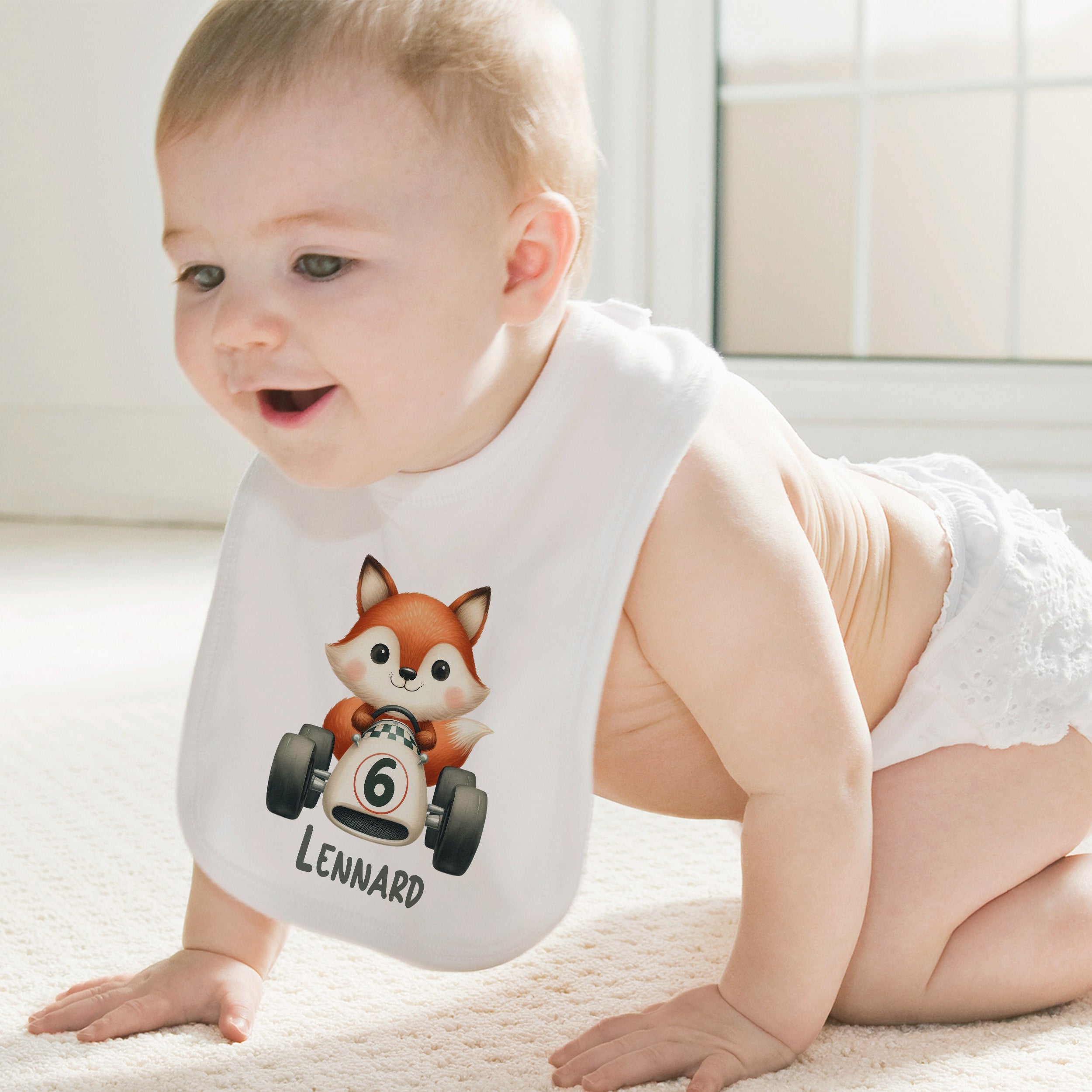 Baby Lätzchen mit Fuchs-Motiv