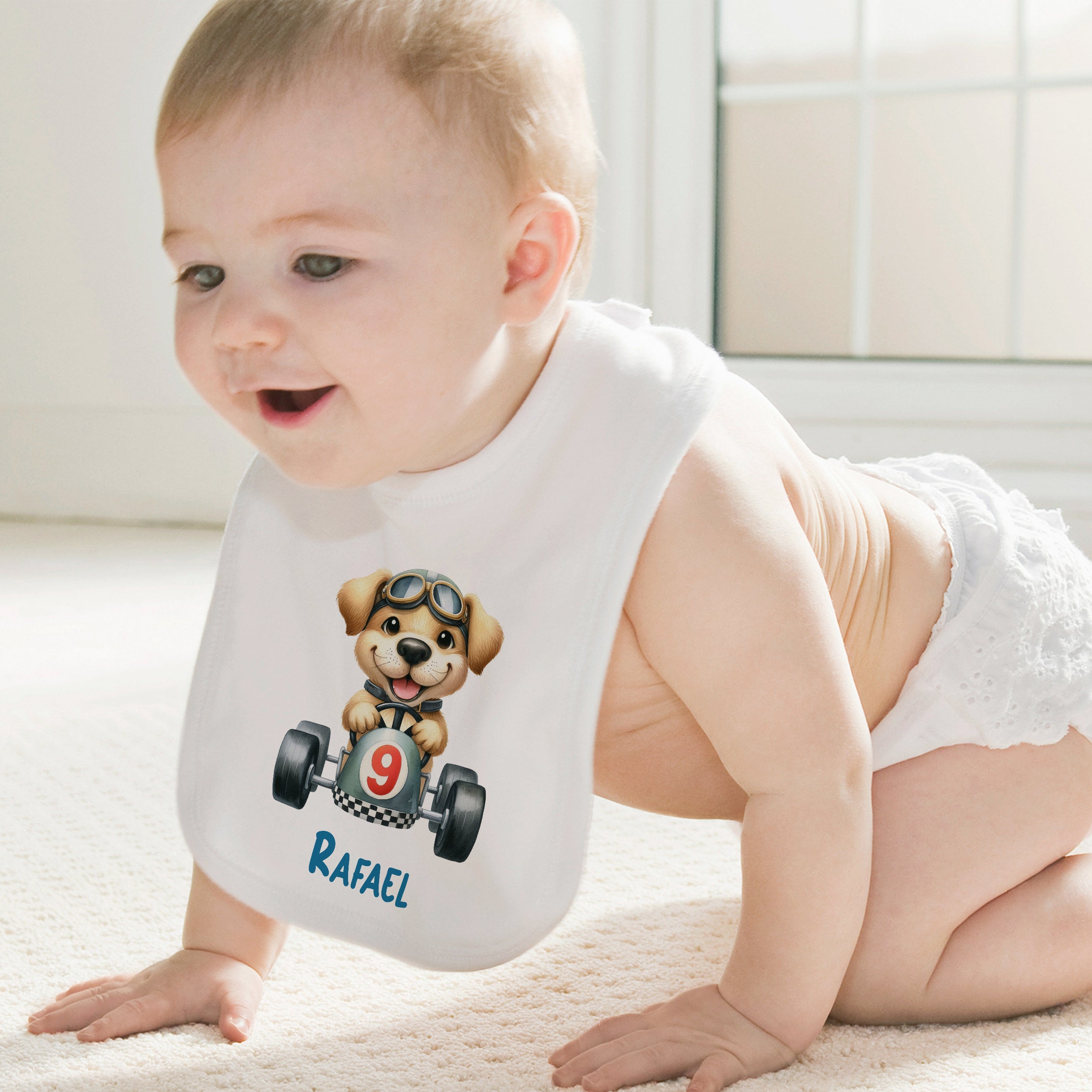 Baby Lätzchen mit Hundemotiv