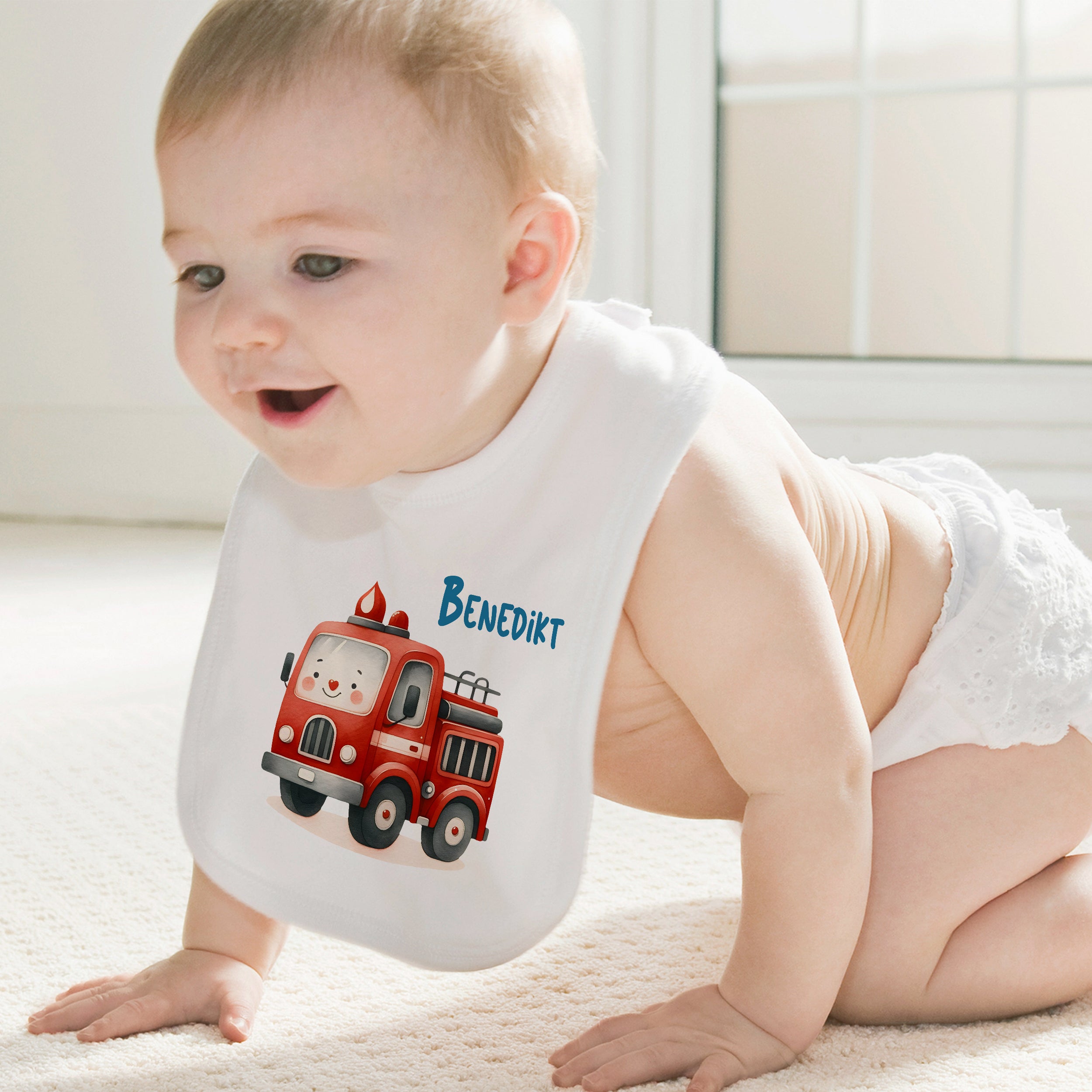 Baby Lätzchen Feuerwehrwagen