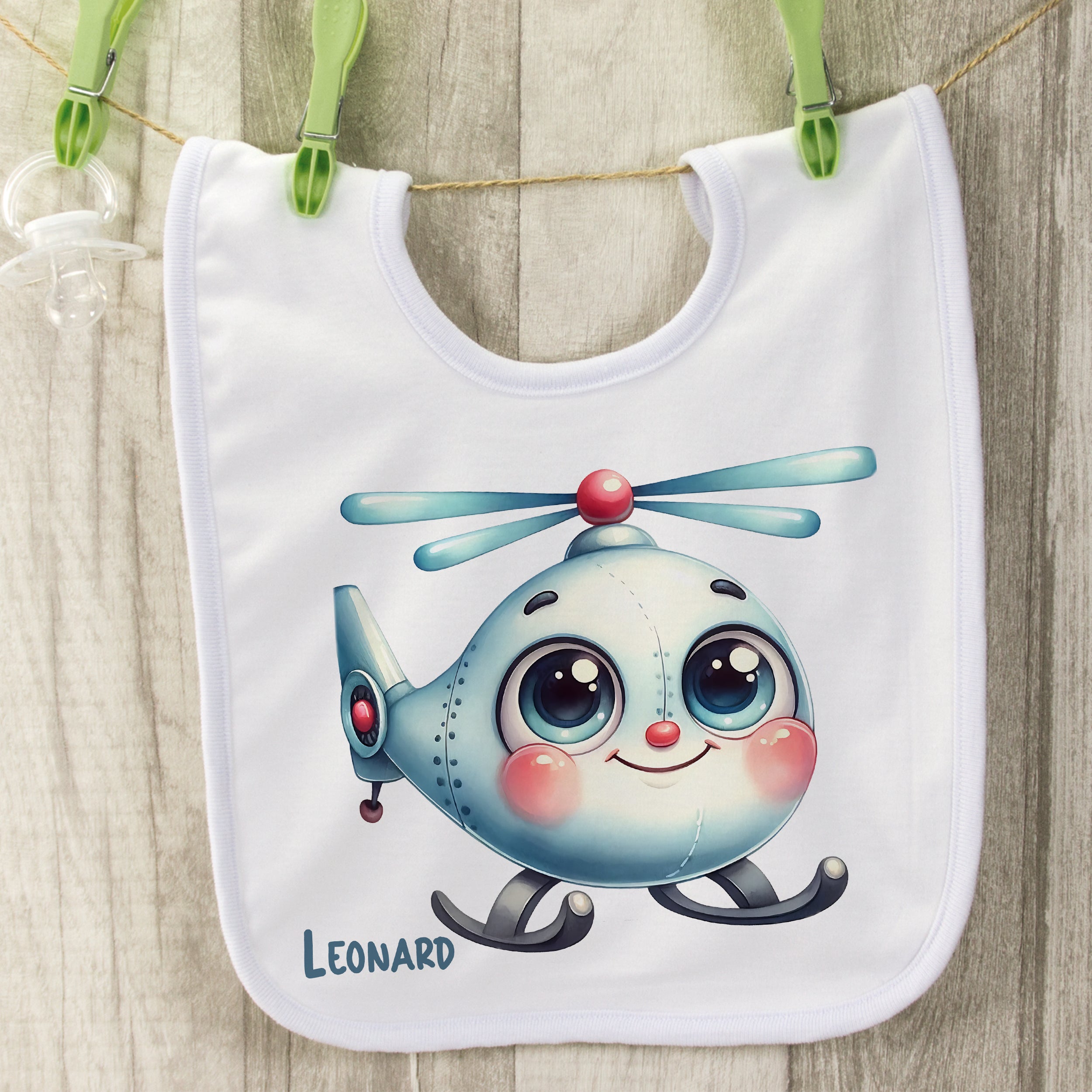 Baby Lätzchen Helikopter