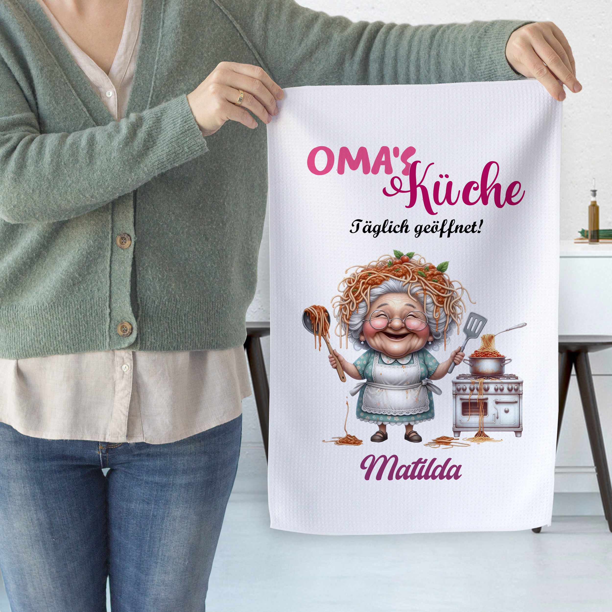 Geschirrtuch Oma's Küche - Für herzliche Momente beim Kochen