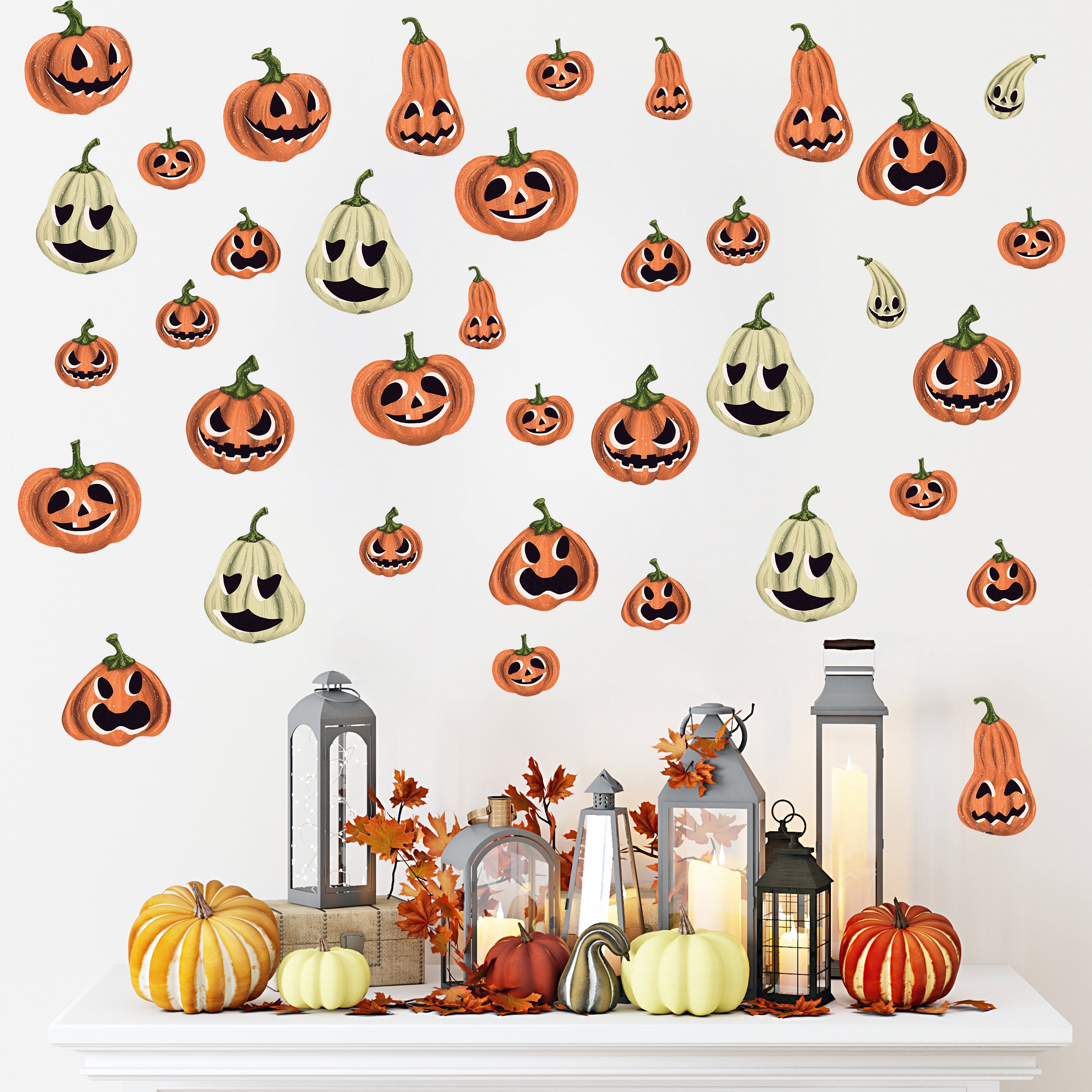 Wandtattoo Kürbisse