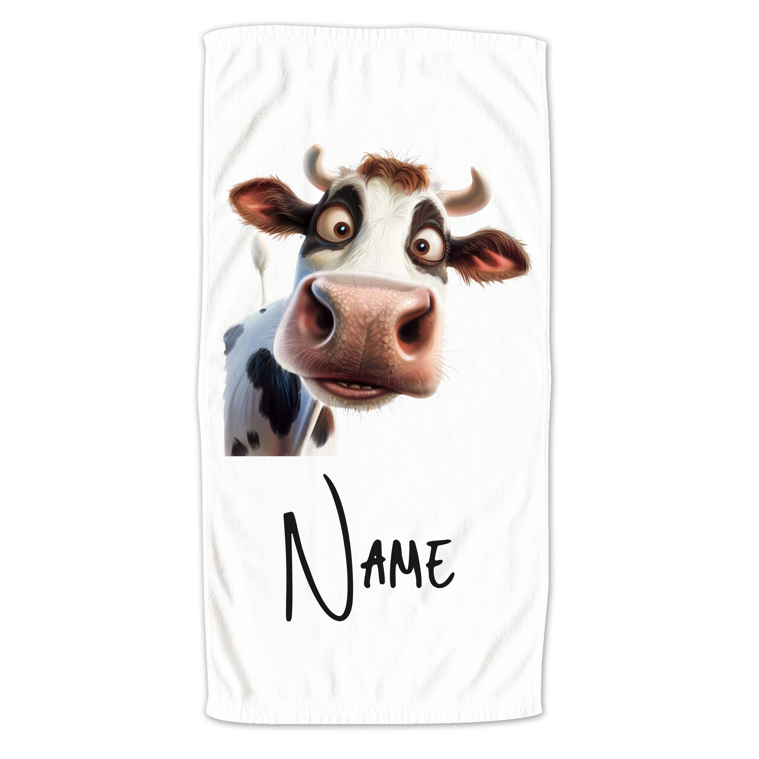 Handtuch mit Kuhmotiv