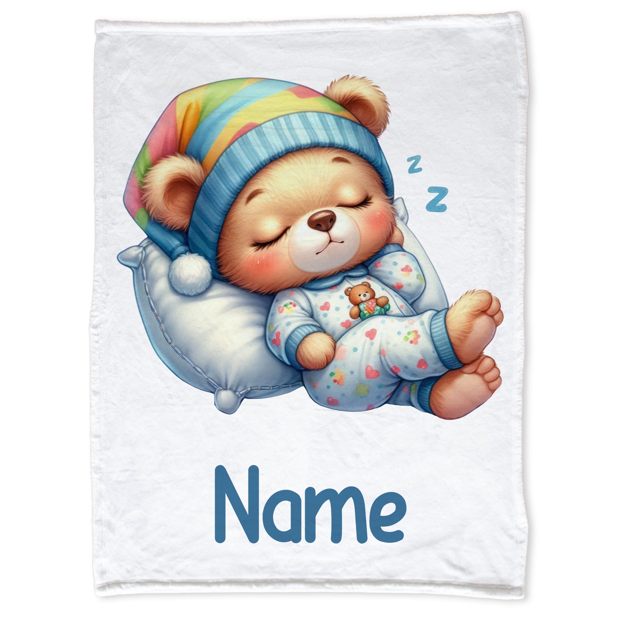 Babydecke mit süßem Bärenmotiv